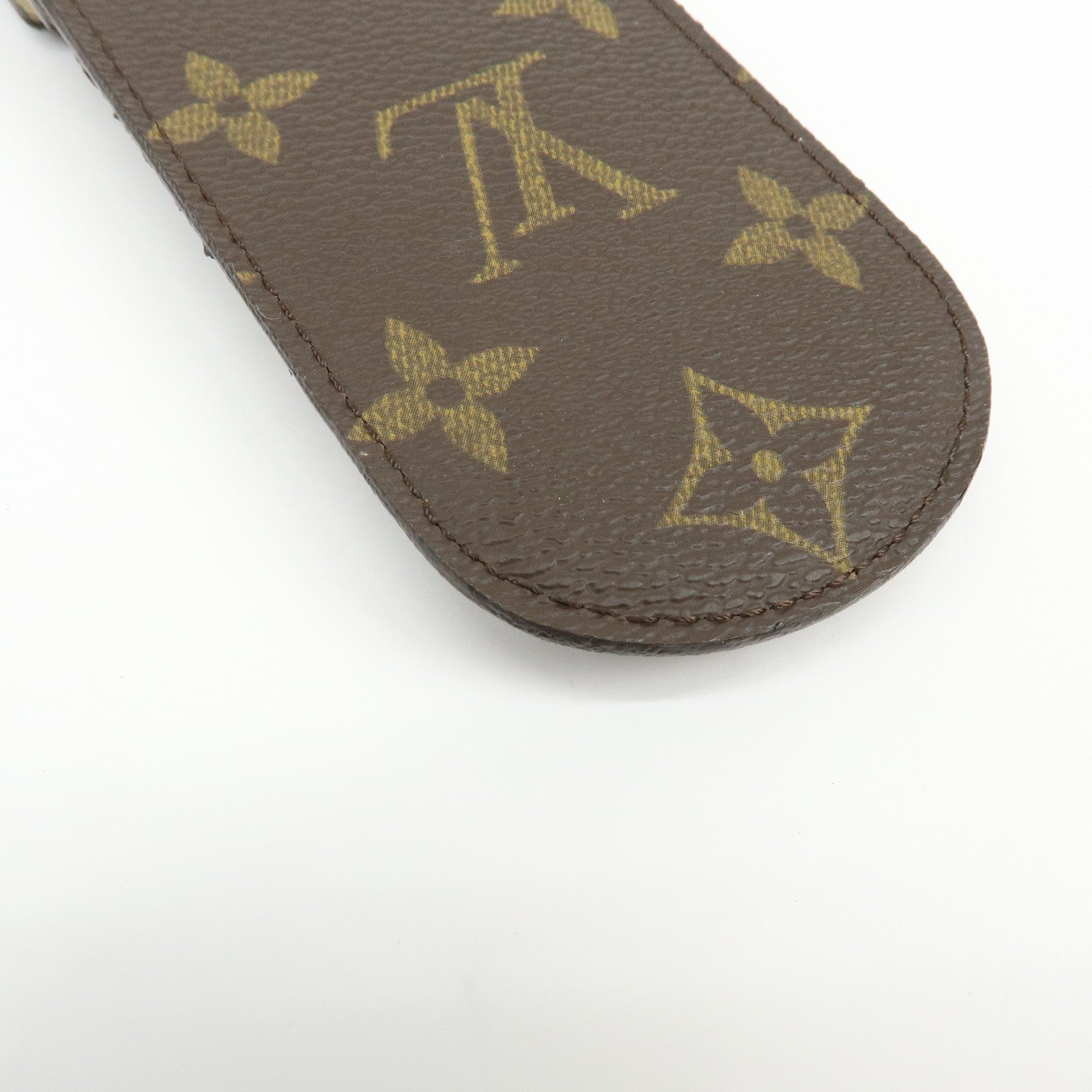Louis Vuitton Monogram Etui Stylo Canvas Pen Case Brown