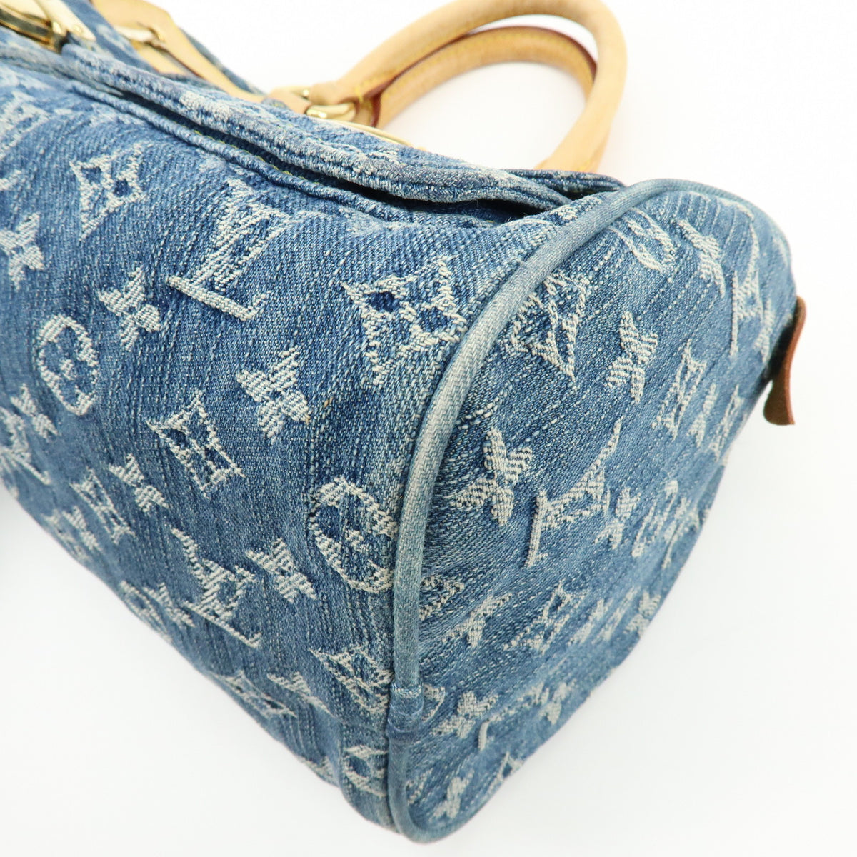 Louis Vuitton Monogram Denim Neo Speedy Boston Bag Blue M95019