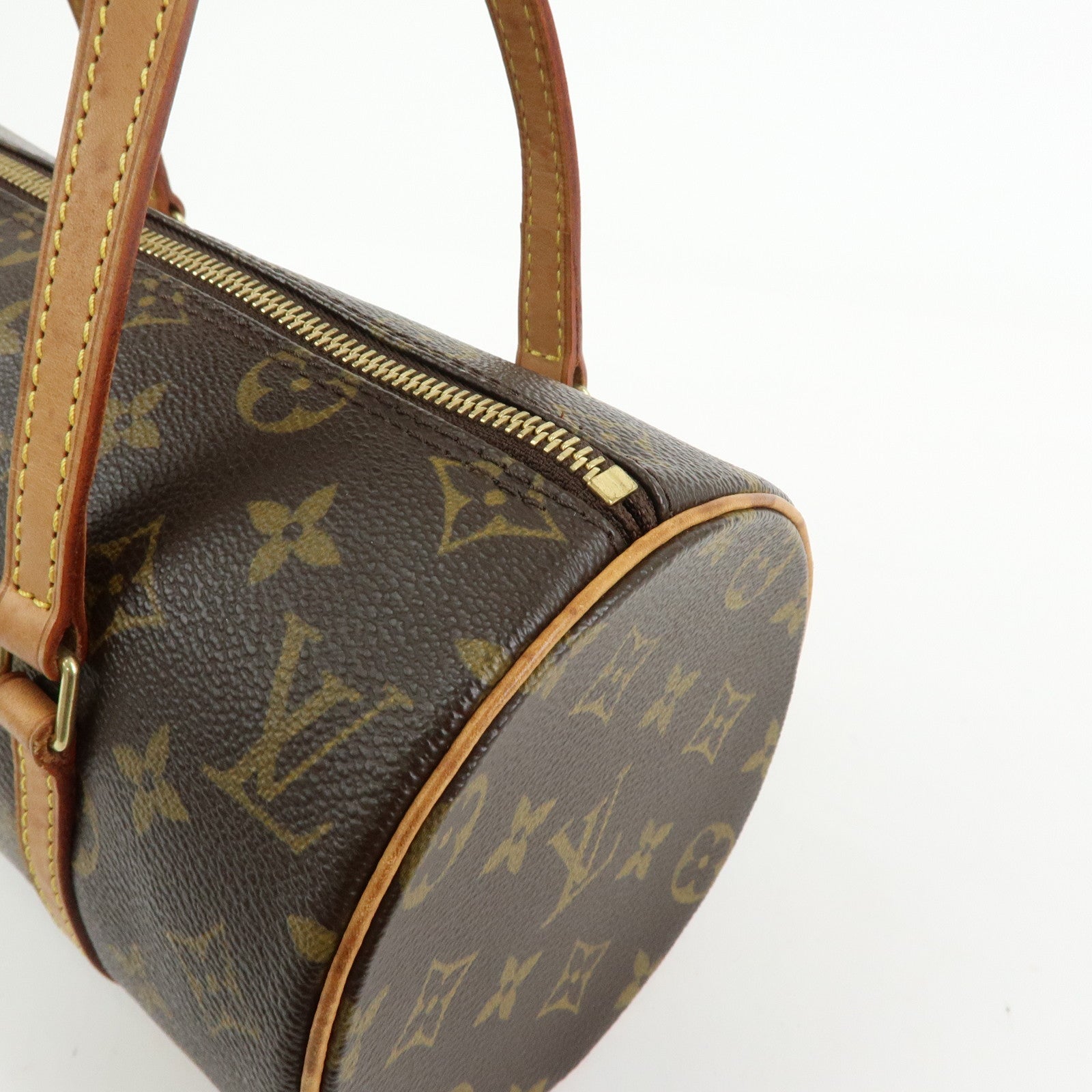 Louis Vuitton Monogram Papillon 26 Hand Bag Brown M51386