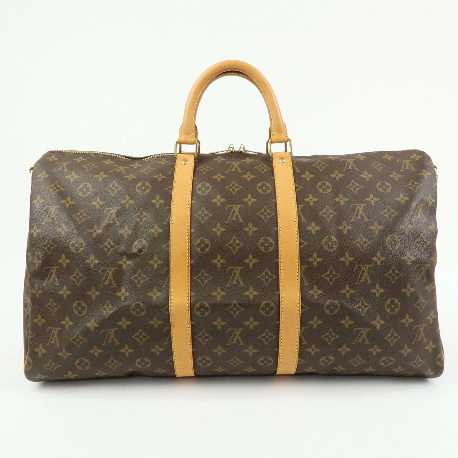 Louis Vuitton Monogram Keep All Bandouliere 55 Boston Bag M41414