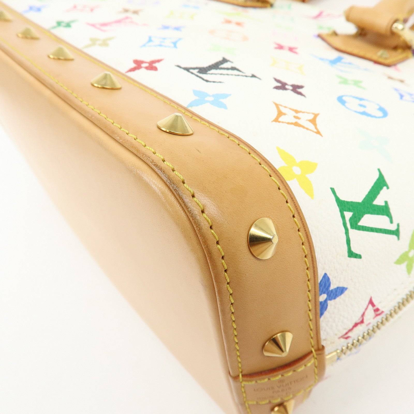 Louis Vuitton Monogram Multicolor Alma PM Hand Bag Blanc M92647