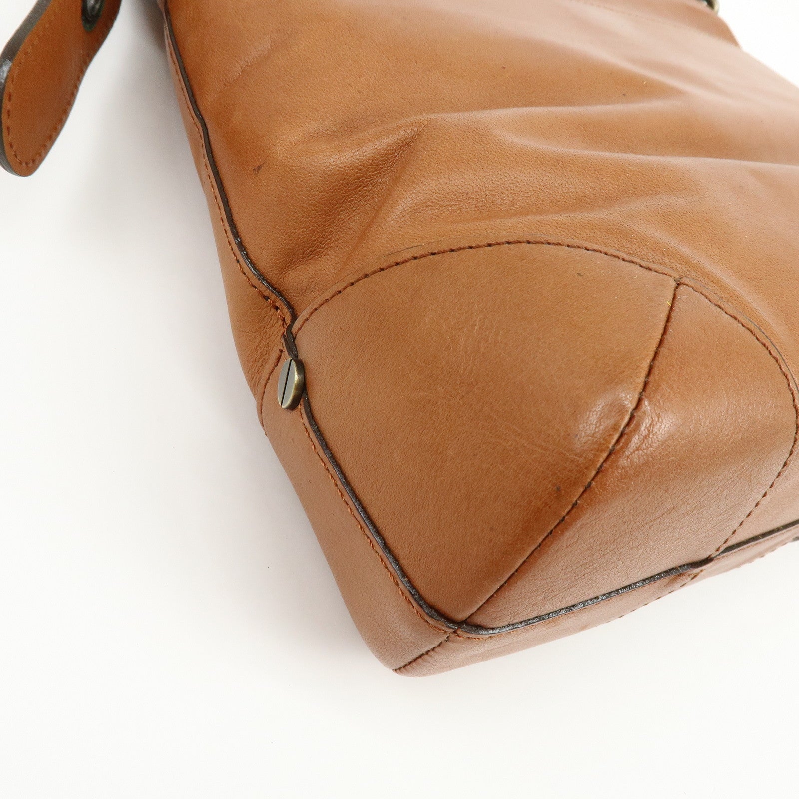 Chloe Eloise Leather Shoulder Bag Crossbody Bag  Brown