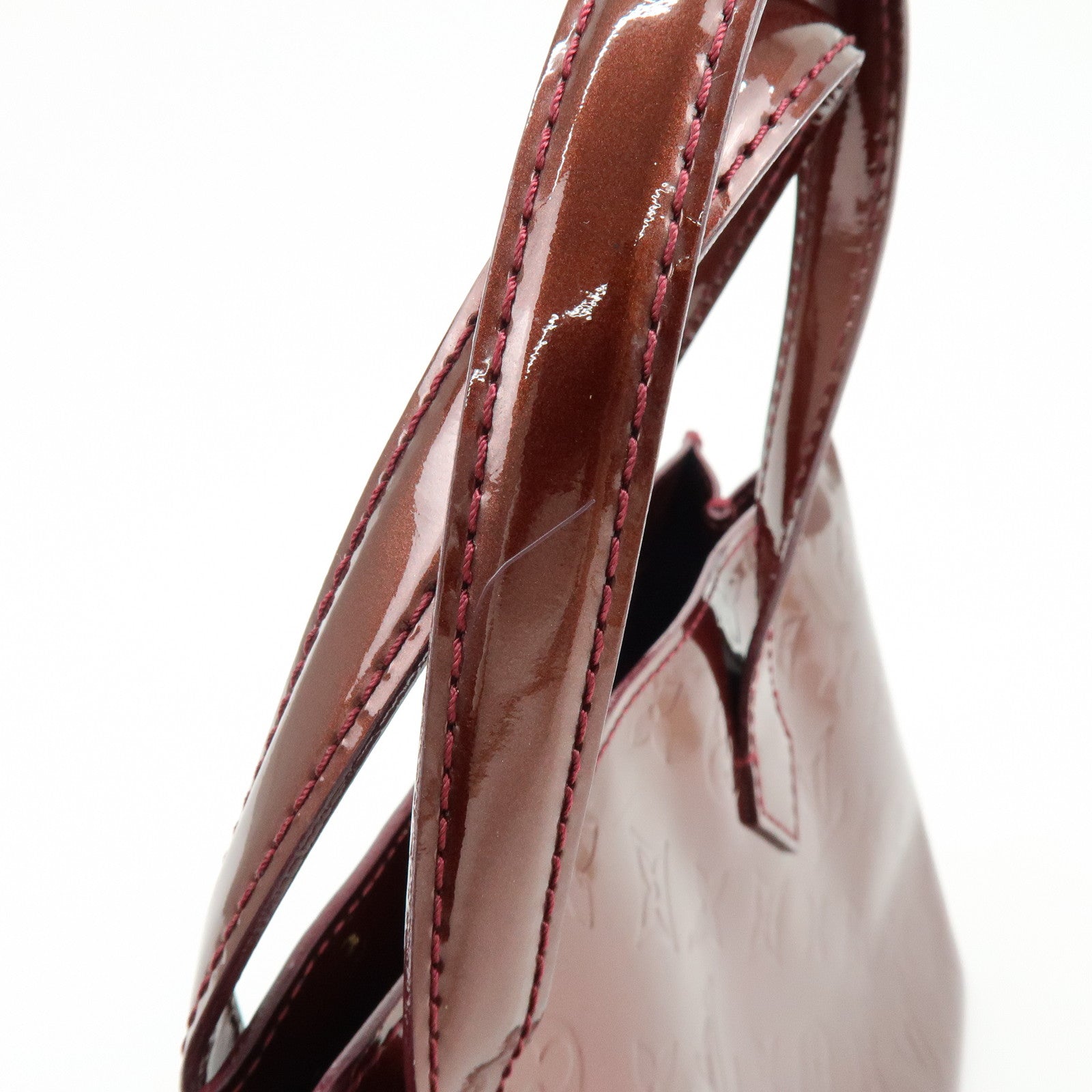 Louis Vuitton Monogram Vernis Wilshire PM Tote Bag Rouge M91644