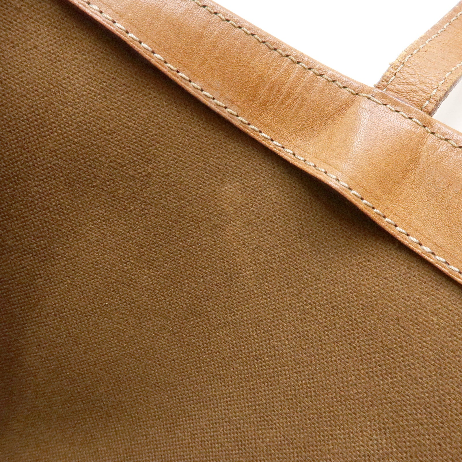 CELINE Macadam PVC Leather Tote Bag Shoulder Bag Brown