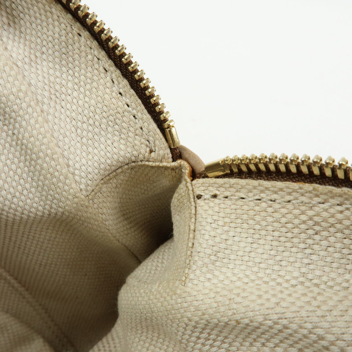 GUCCI SOHO Interlocking G Leather Chain Shoulder Bag Biege 308983