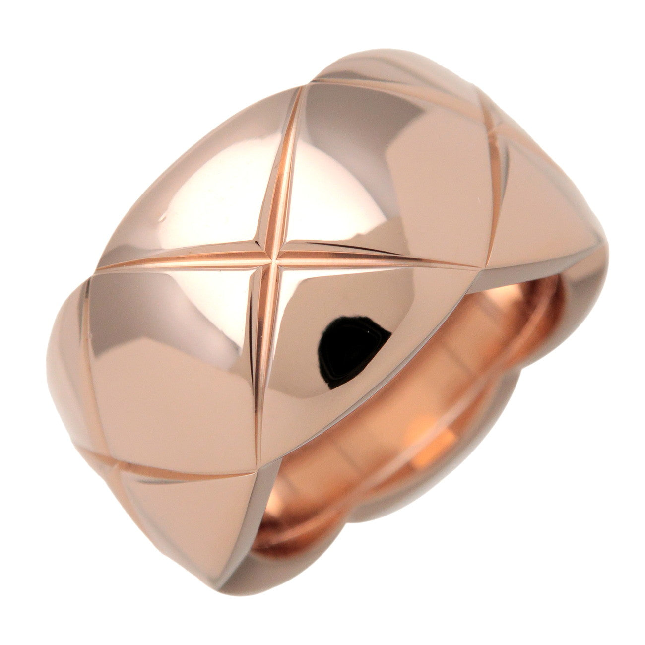 CHANEL COCO Crush Ring Large K18 750PG Rose Gold #51 US 5.5 EU51 J10818