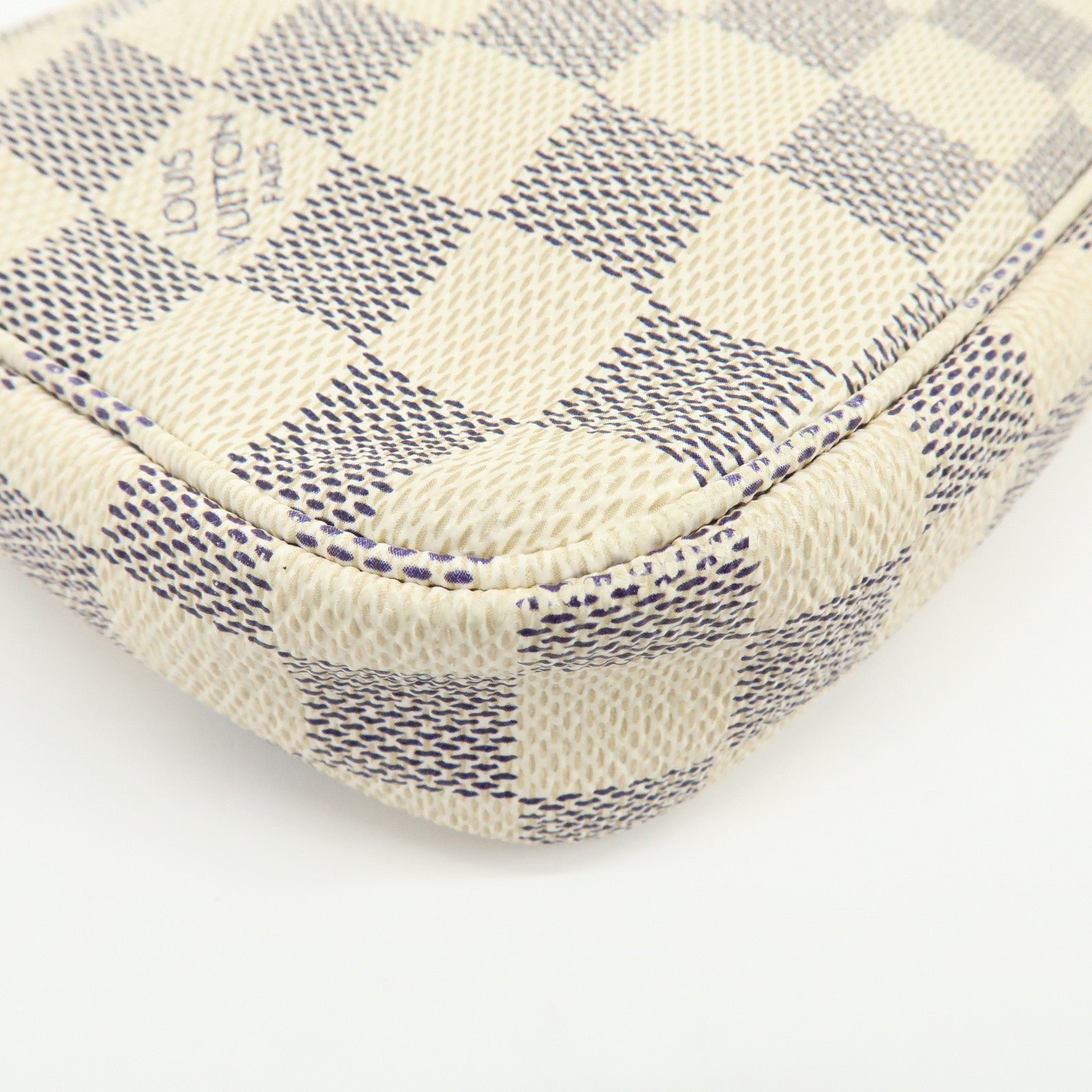 Louis Vuitton Damier Azur Pochette Accessoires Hand Bag Pouch N41207