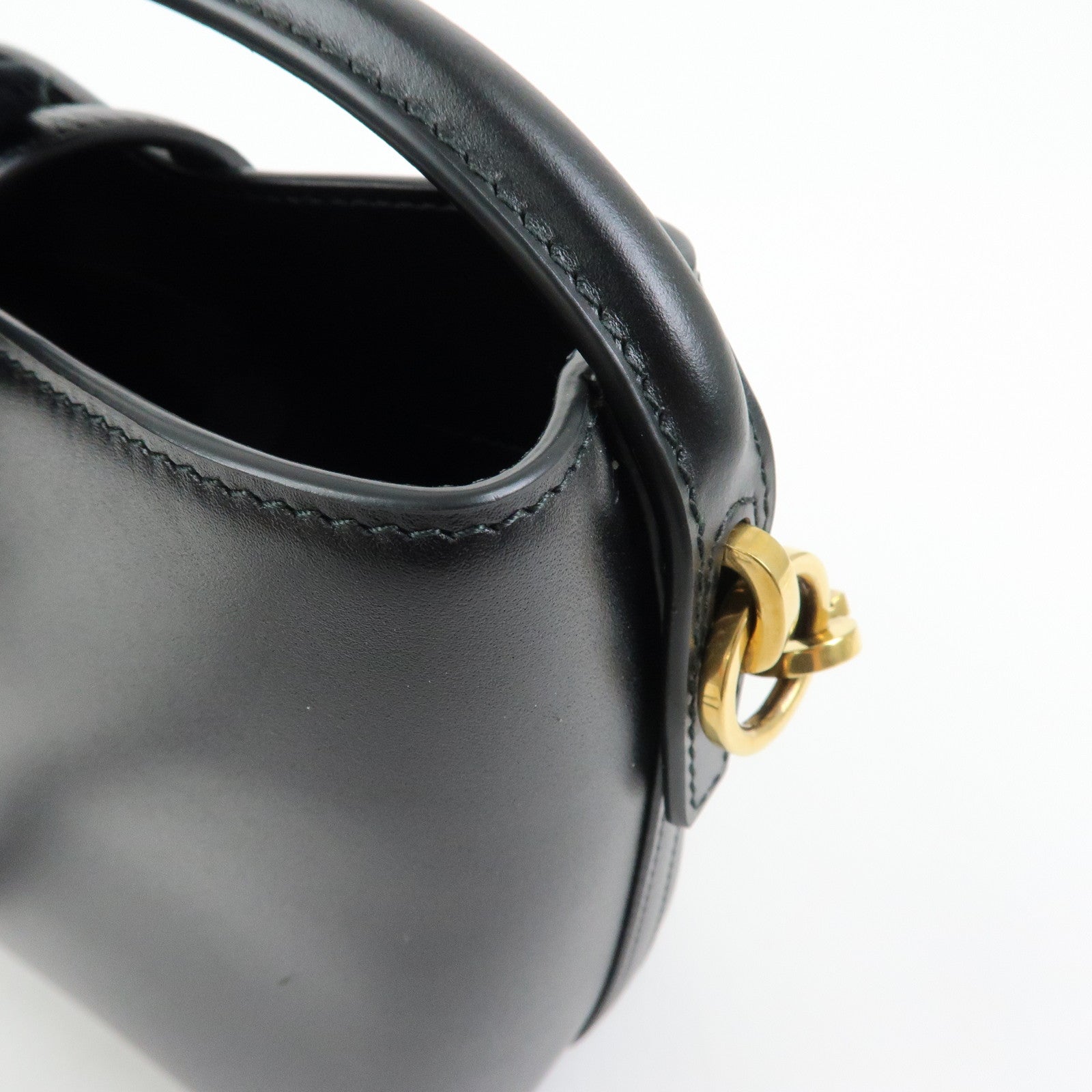 SAINT LAURENT PARIS Cassandra LE 37 Calf Leather 2WAY Mini Bucket Bag