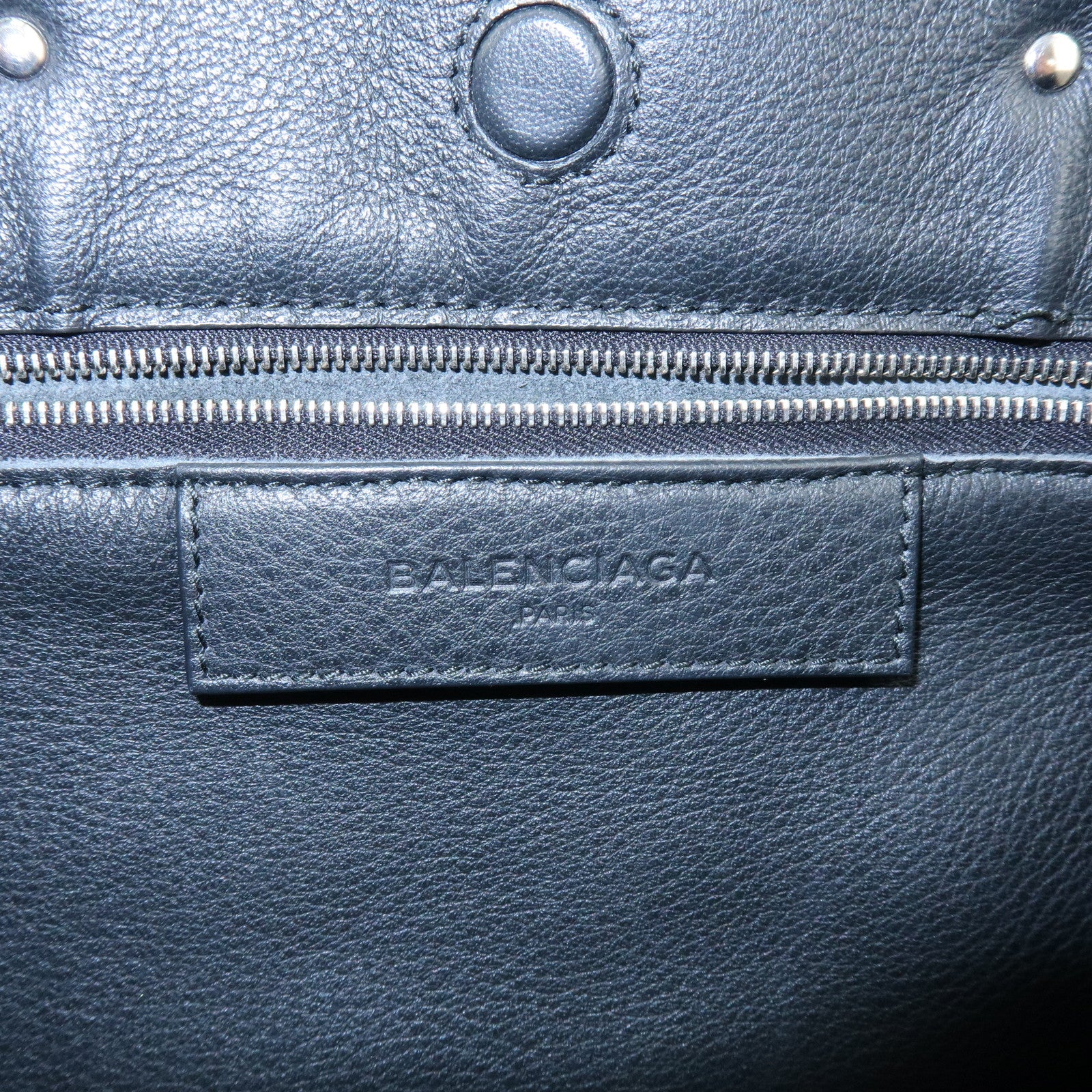 BALENCIAGA Paper A6 Mini Leather 2Way Hand Shoulder Bag Black 370926