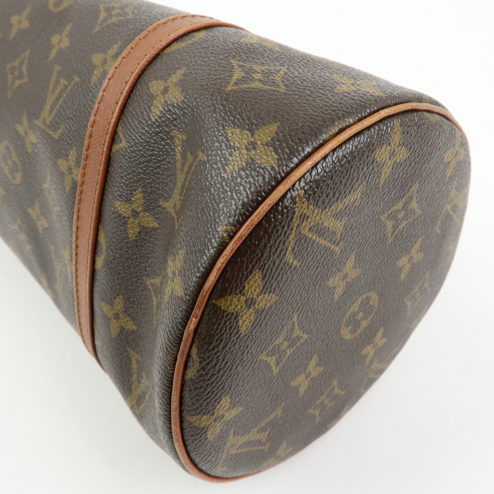 Louis Vuitton Monogram Papillon 30 Hand Bag Brown Old Style M51365