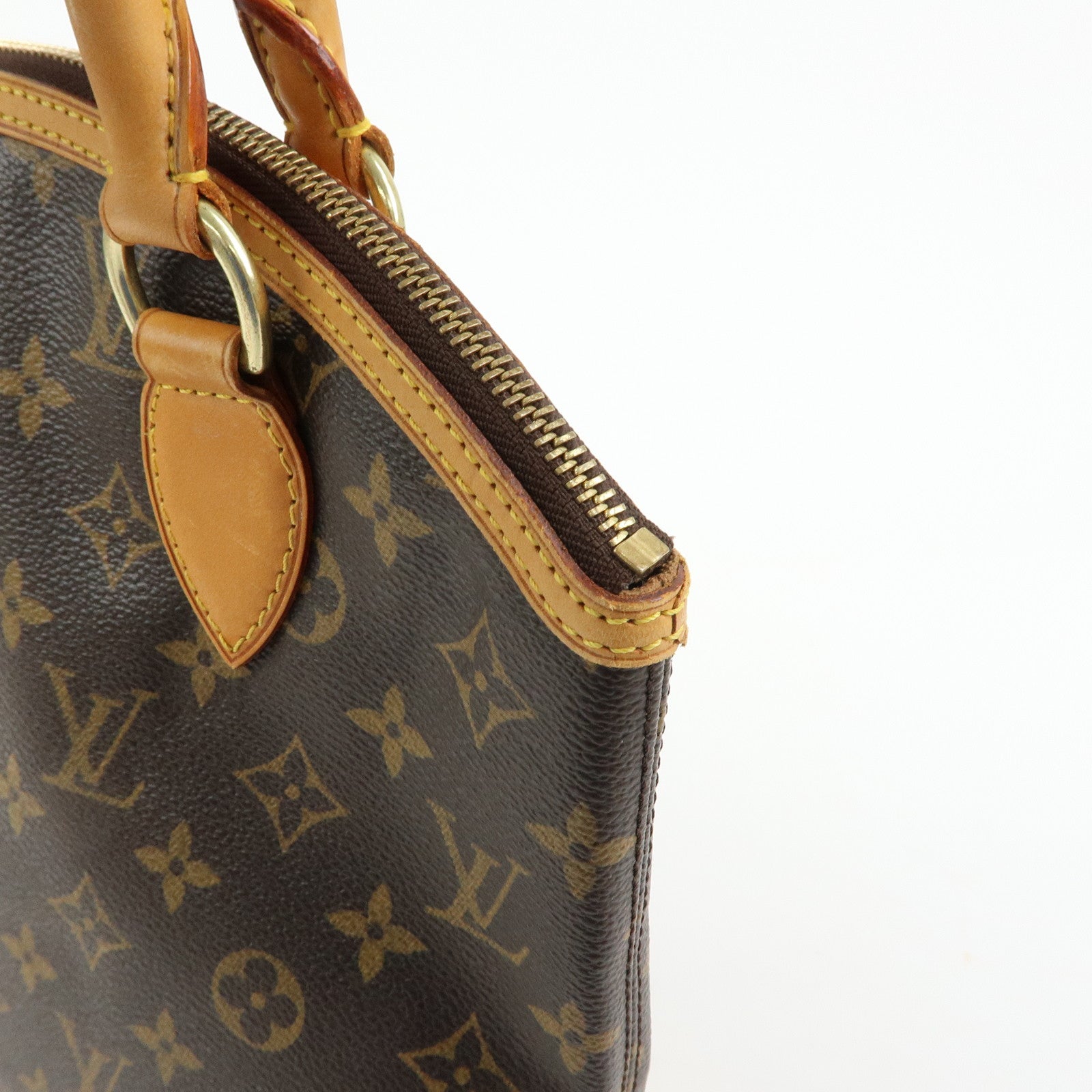 Louis Vuitton Monogram Lockit Hand Bag Tote Bag Brown M40102