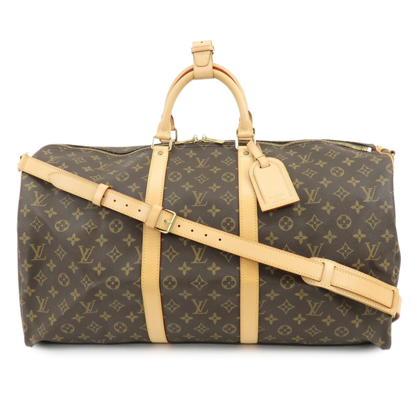Louis Vuitton Monogram Keep All Bandouliere 55 Boston Bag M41414