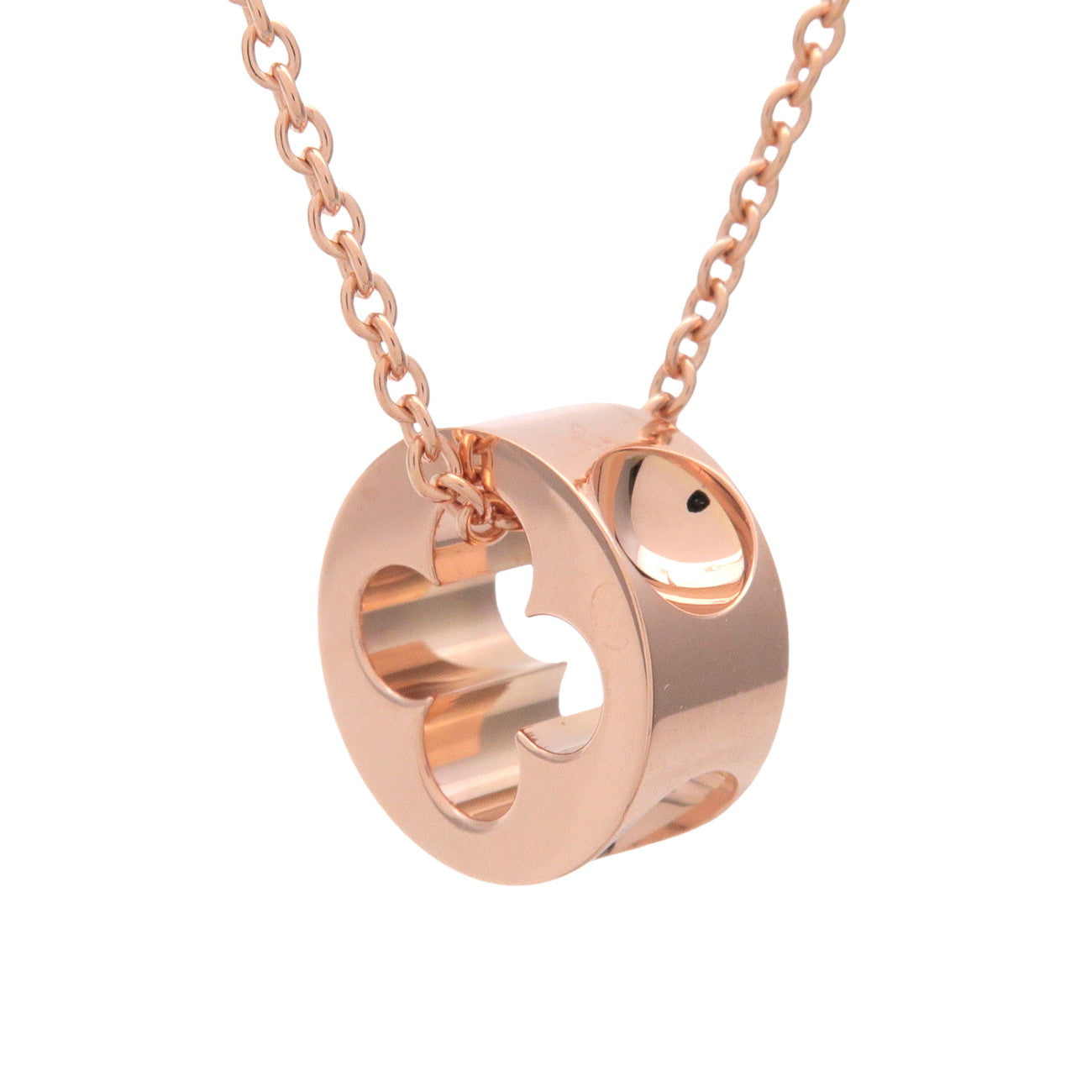 Louis Vuitton Pendentif Empreinte Necklace K18 750PG Rose Gold Q93230