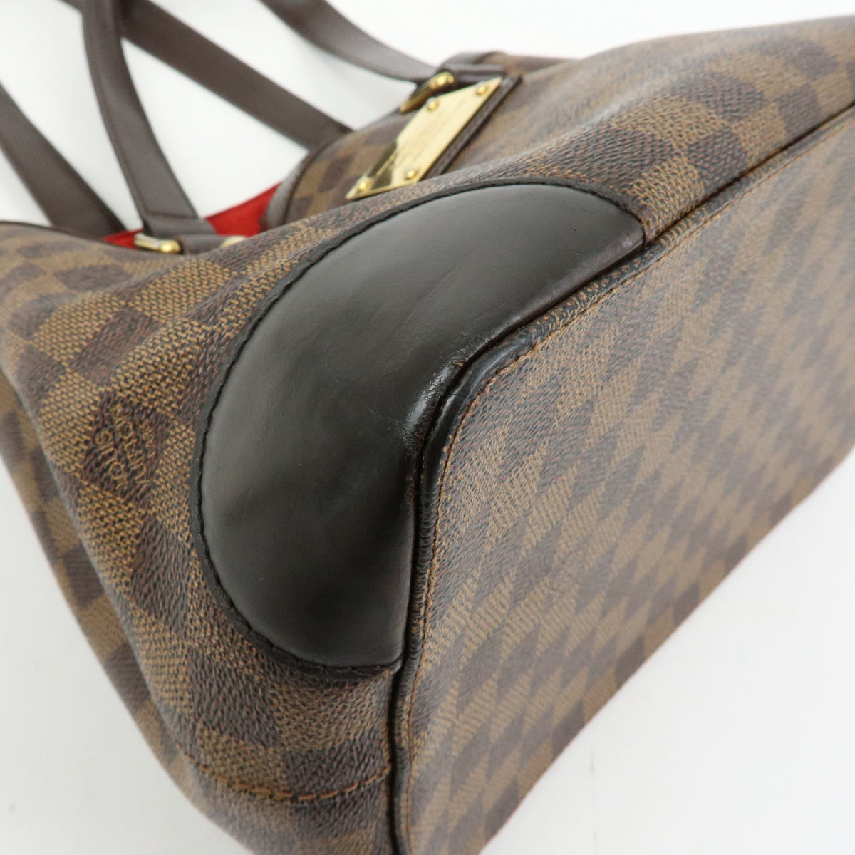 Louis Vuitton Damier Ebene Hampstead PM Hand Bag Tote Bag N51205