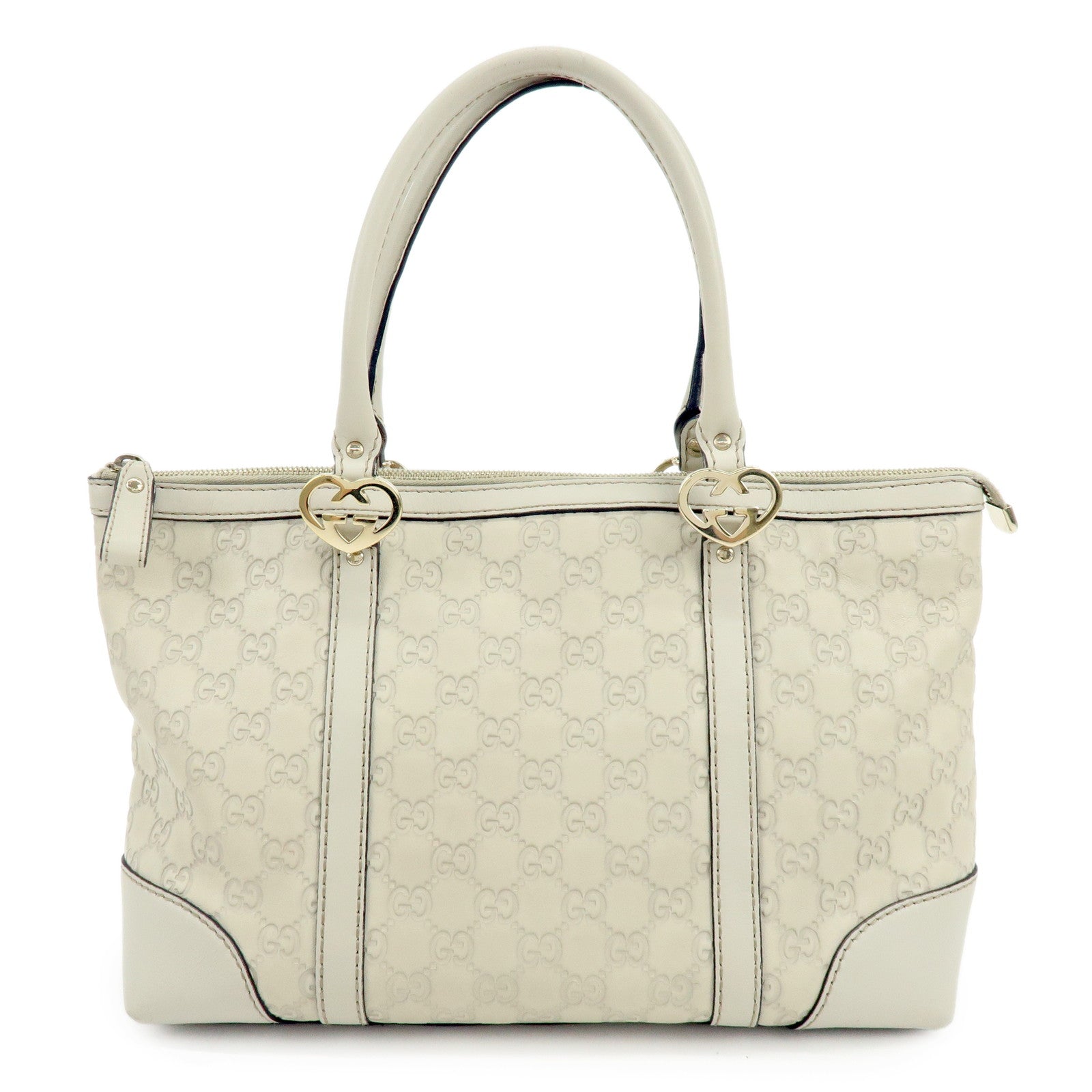GUCCI Interlocking G Lovely Heart Guccissima Leather Tote Bag 257069