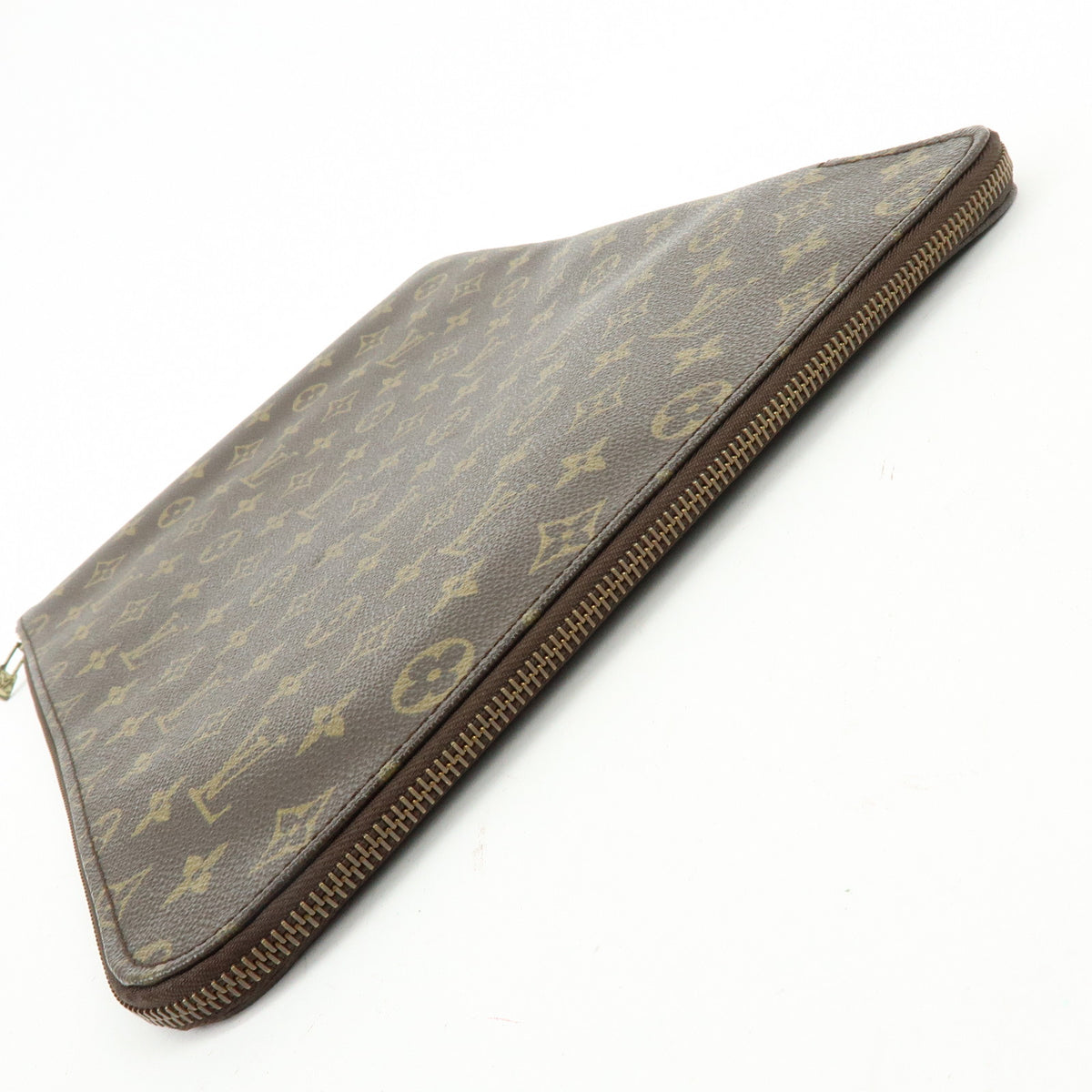 Louis Vuitton Monogram Posh Documents Clutch Bag Brown M53456