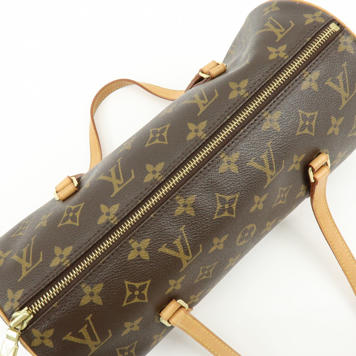 Louis Vuitton Monogram Papillon 30 Hand Bag Brown M51385