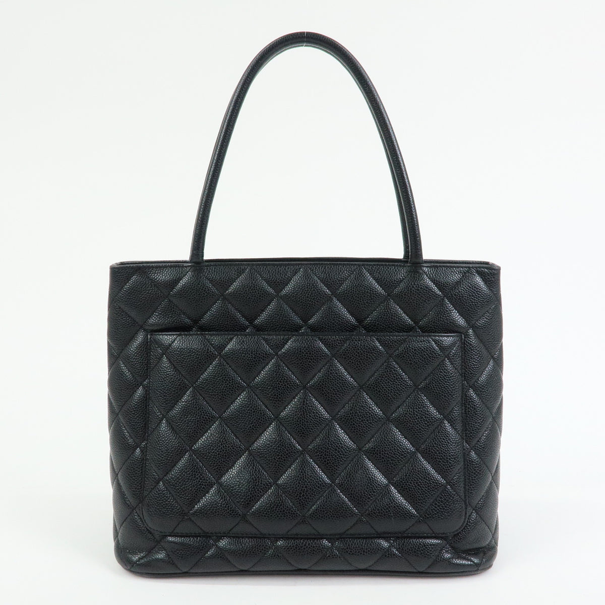 CHANEL Medallion Matelasse COCO Mark Tote Bag Hand Bag Black A01804