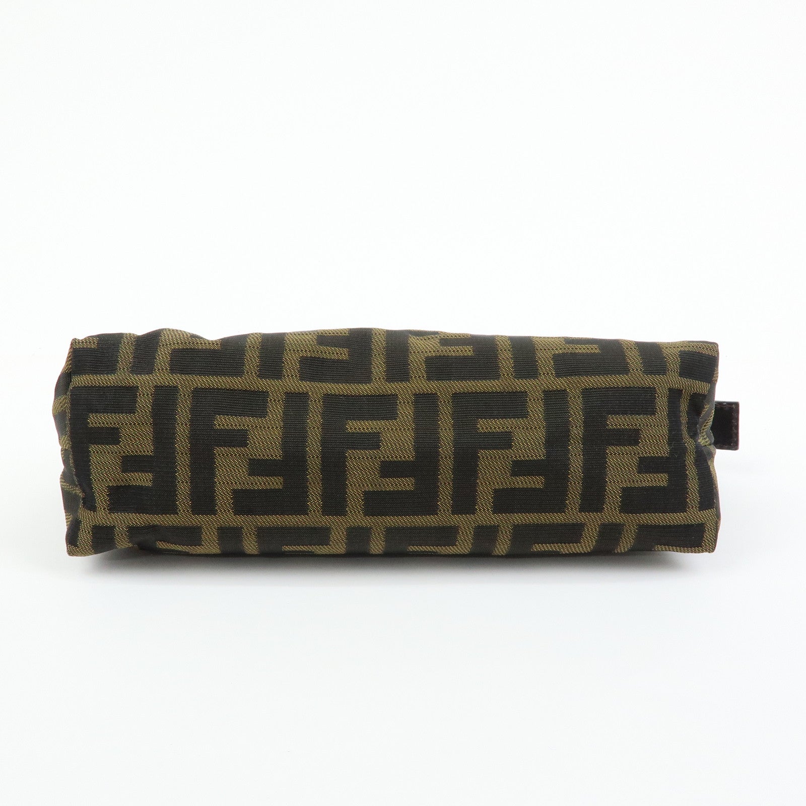 FENDI  Zucca Canvas Pouch Cosmetic Pouch Brown Gold 7N0005
