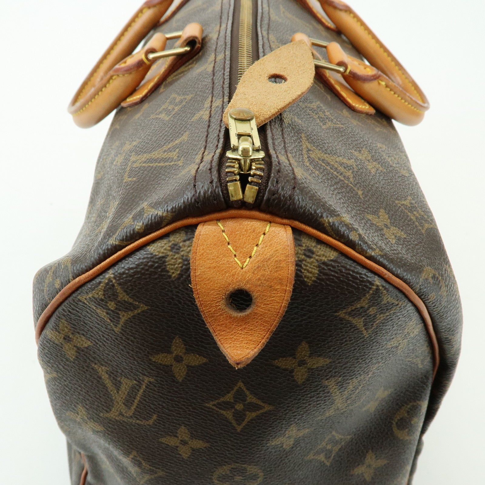 Louis Vuitton Monogram Speedy 40 Hand Bag Boston Bag Brown M41522