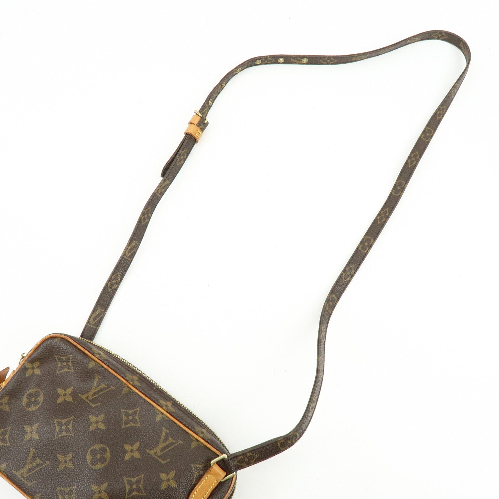 Louis Vuitton Monogram Pochette Marly Bandouliere Bag Brown M51828