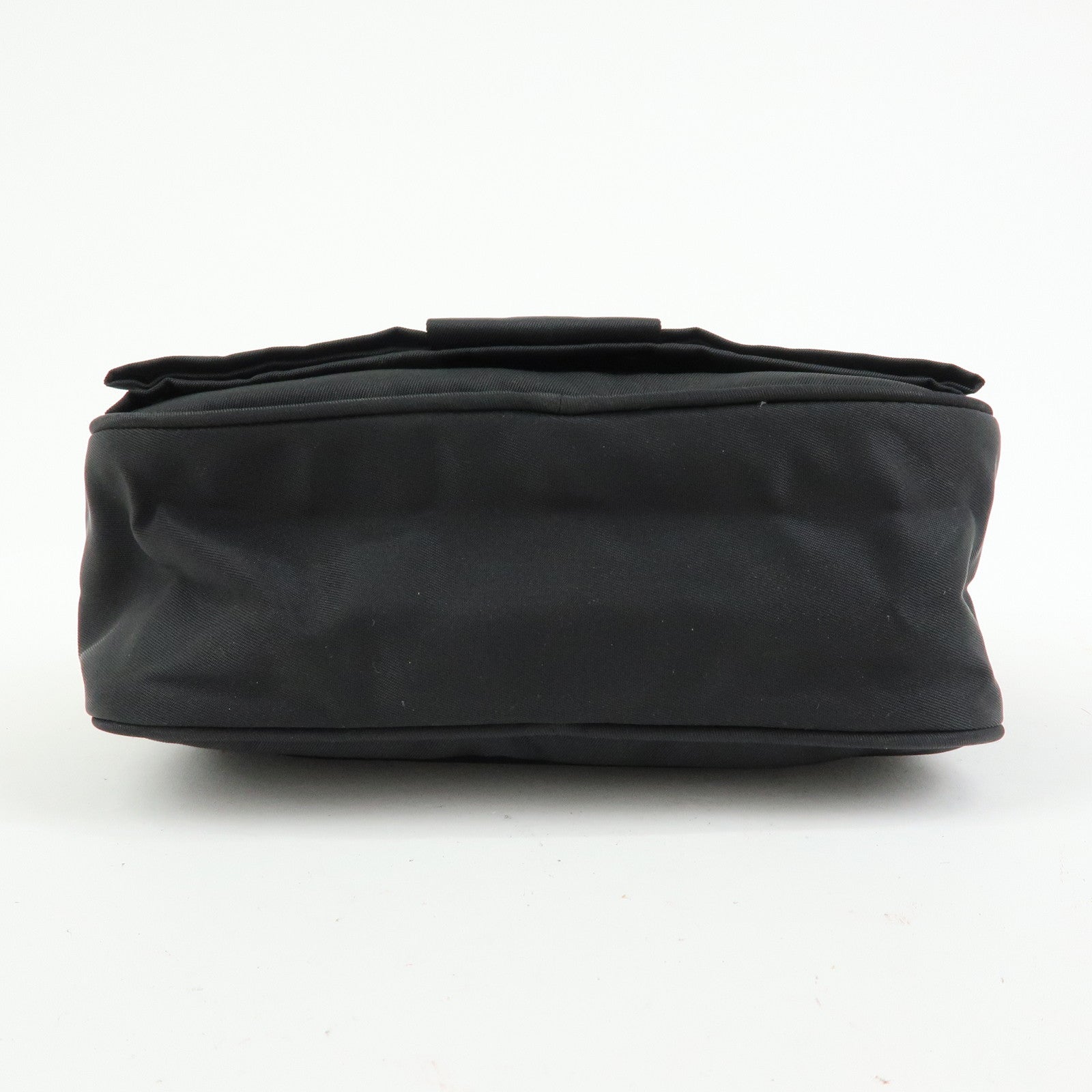 PRADA Nylon Leather Mini Shoulder Bag Crossbody Bag Black