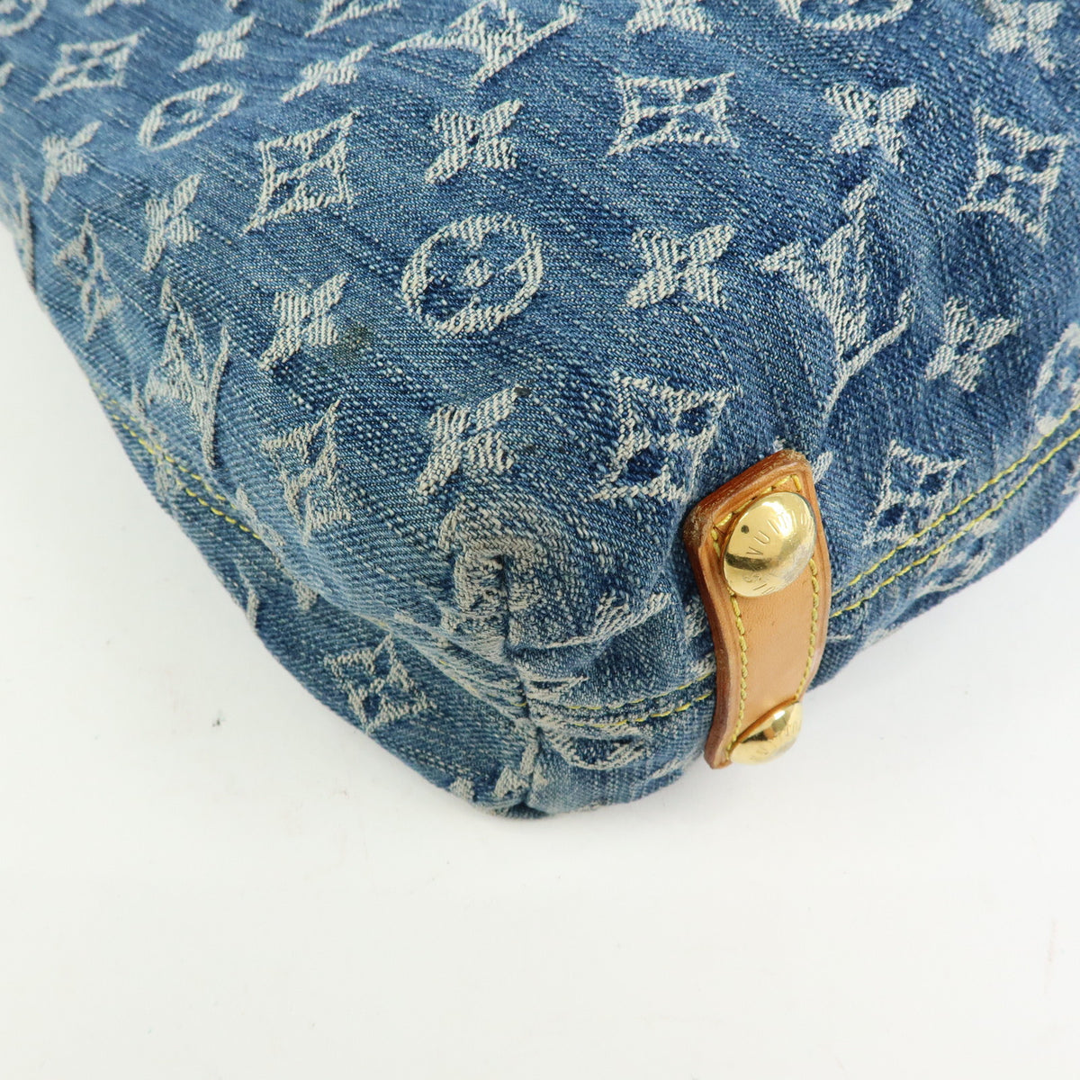 Louis Vuitton Monogram Denim Baggy GM Shoulder Bag Blue M95048