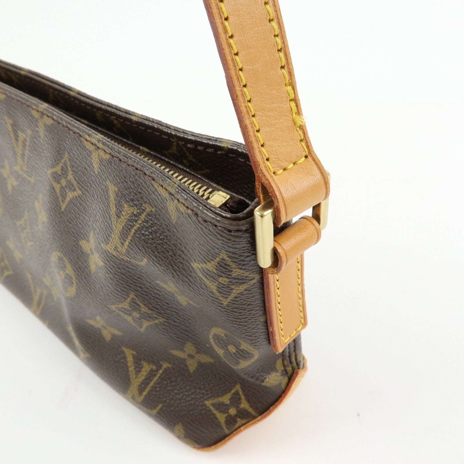 Louis Vuitton Monogram Trotteur Canvas Shoulder Bag Brown M51240