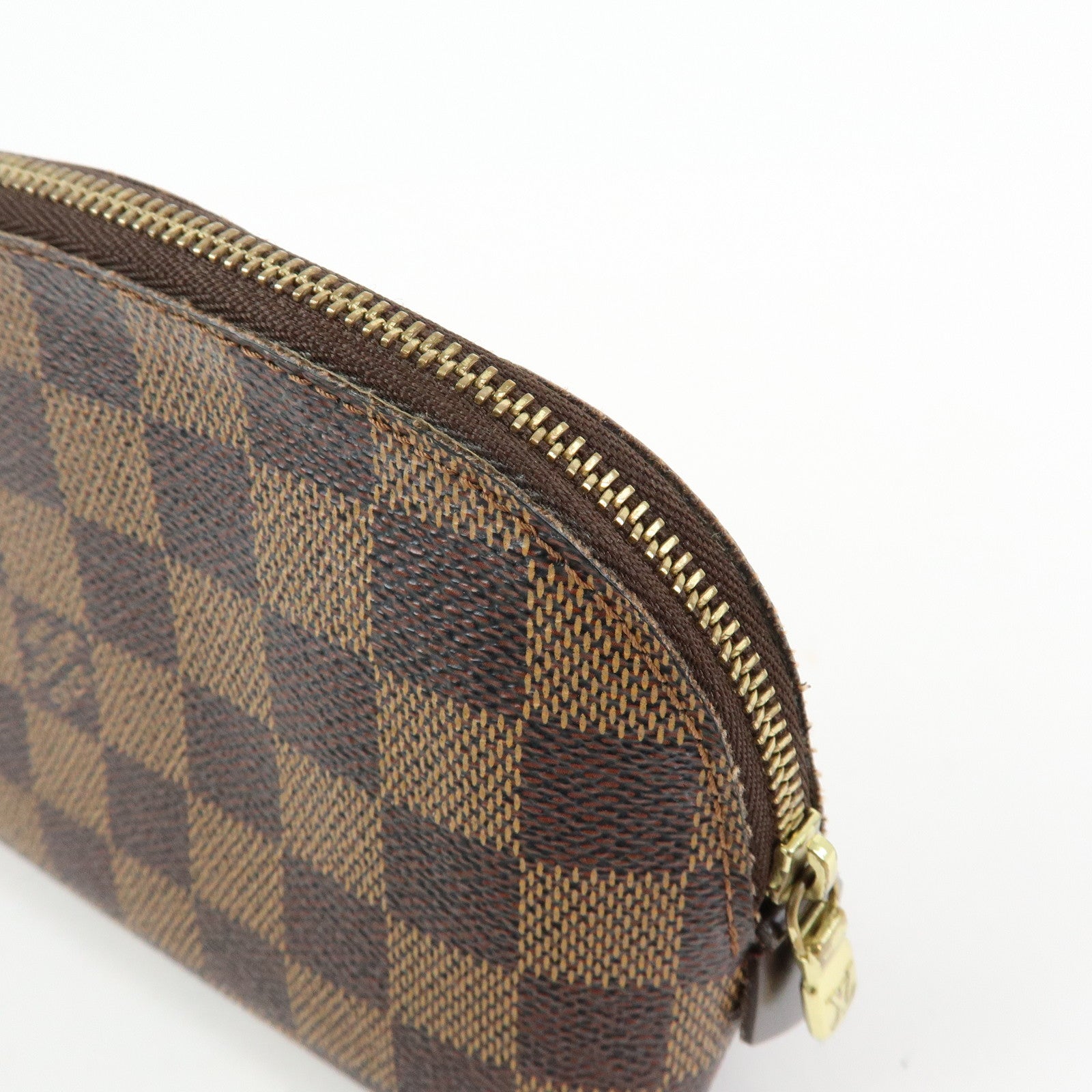 Louis Vuitton Damier Pochette Cosmetic PM Pouch Brown N47516
