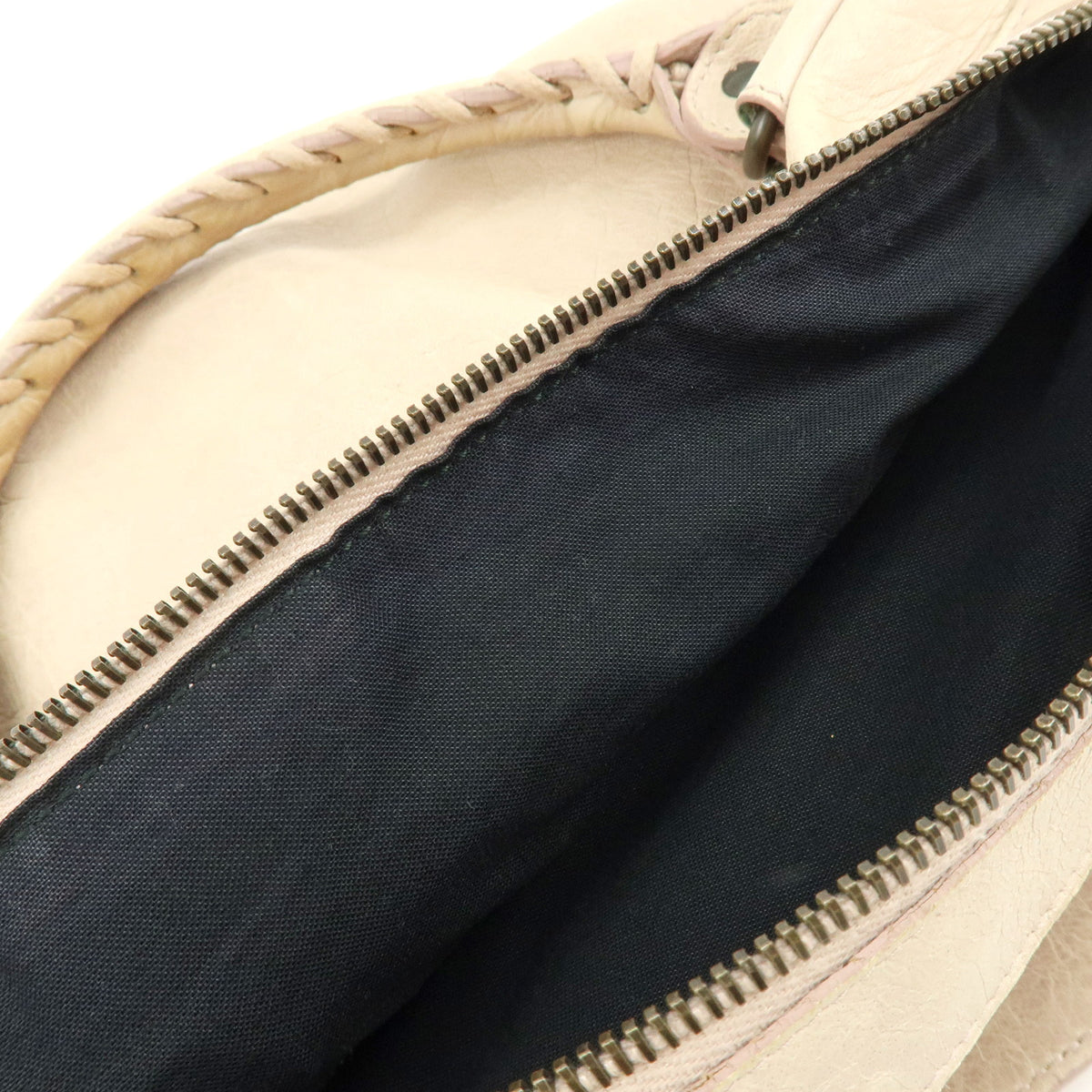 BALENCIAGA The Twiggy Leather 2Way Hand Bag White Light Purple 128523