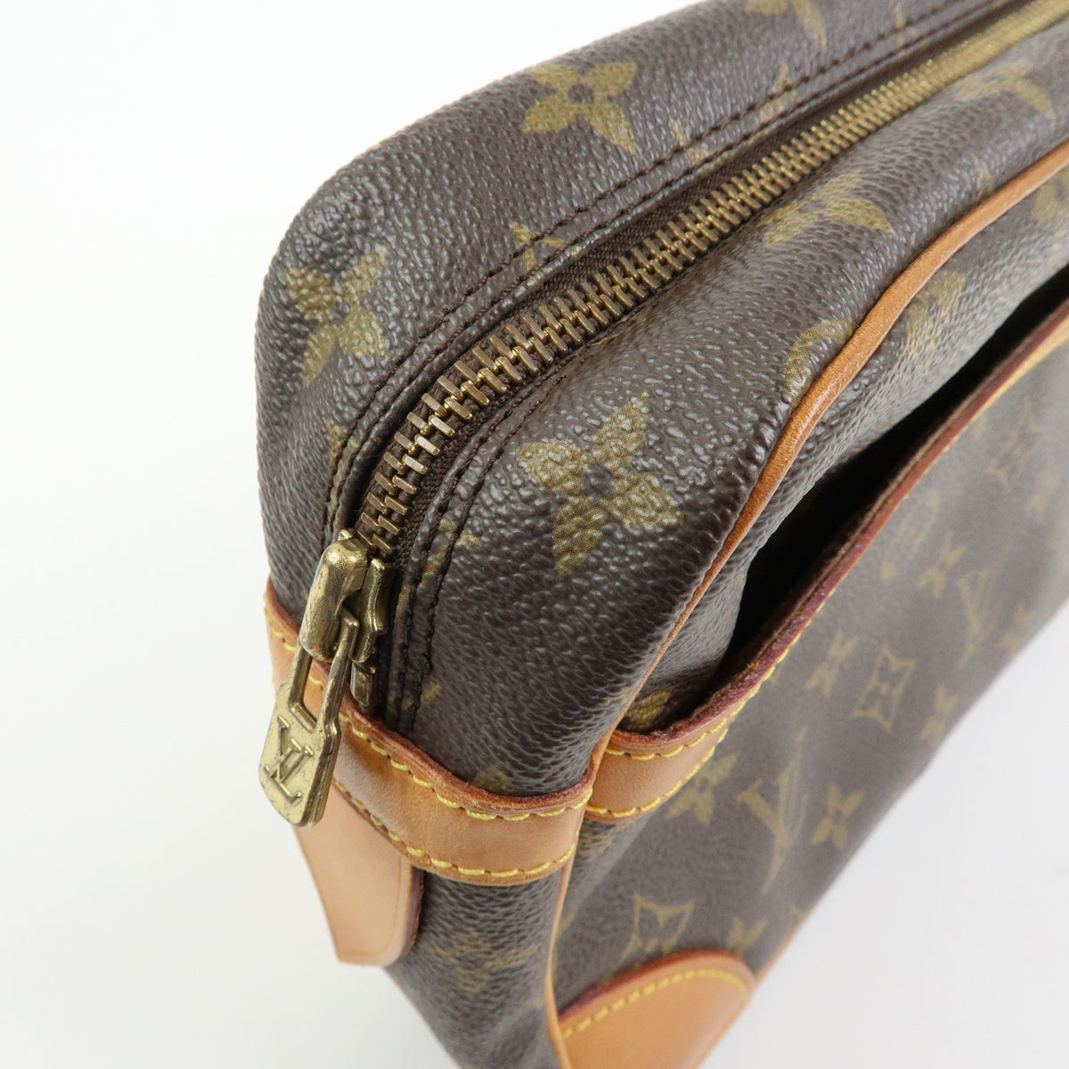 Louis Vuitton Monogram Compiegne 28 Pouch Clutch Bag Pouch Brown M51845