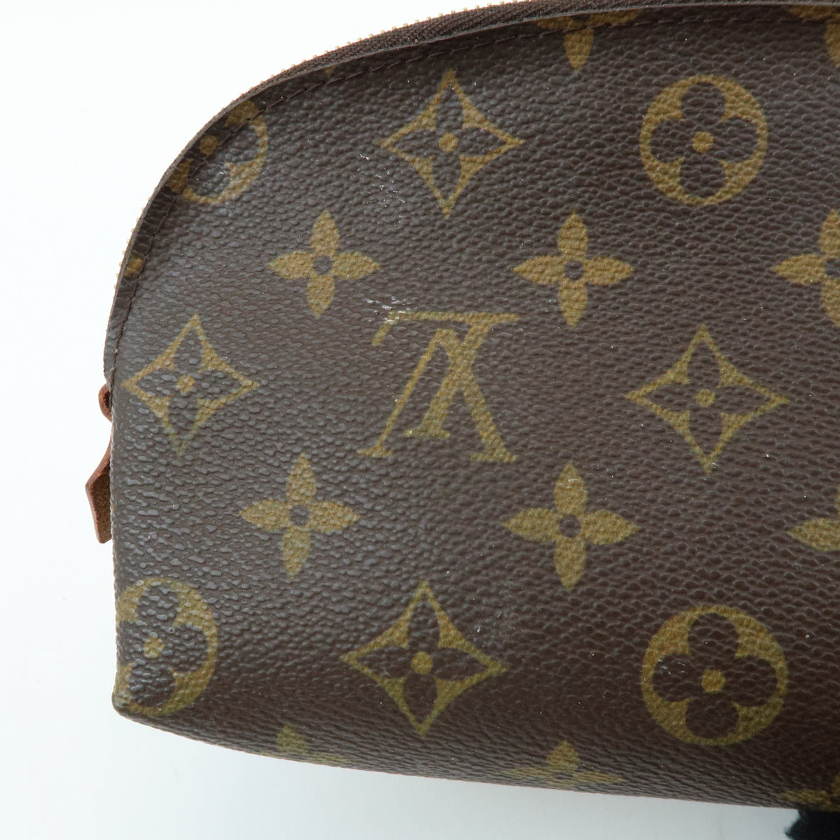 Louis Vuitton Monogram Pochette Cosmetic PM Pouch Brown M47515