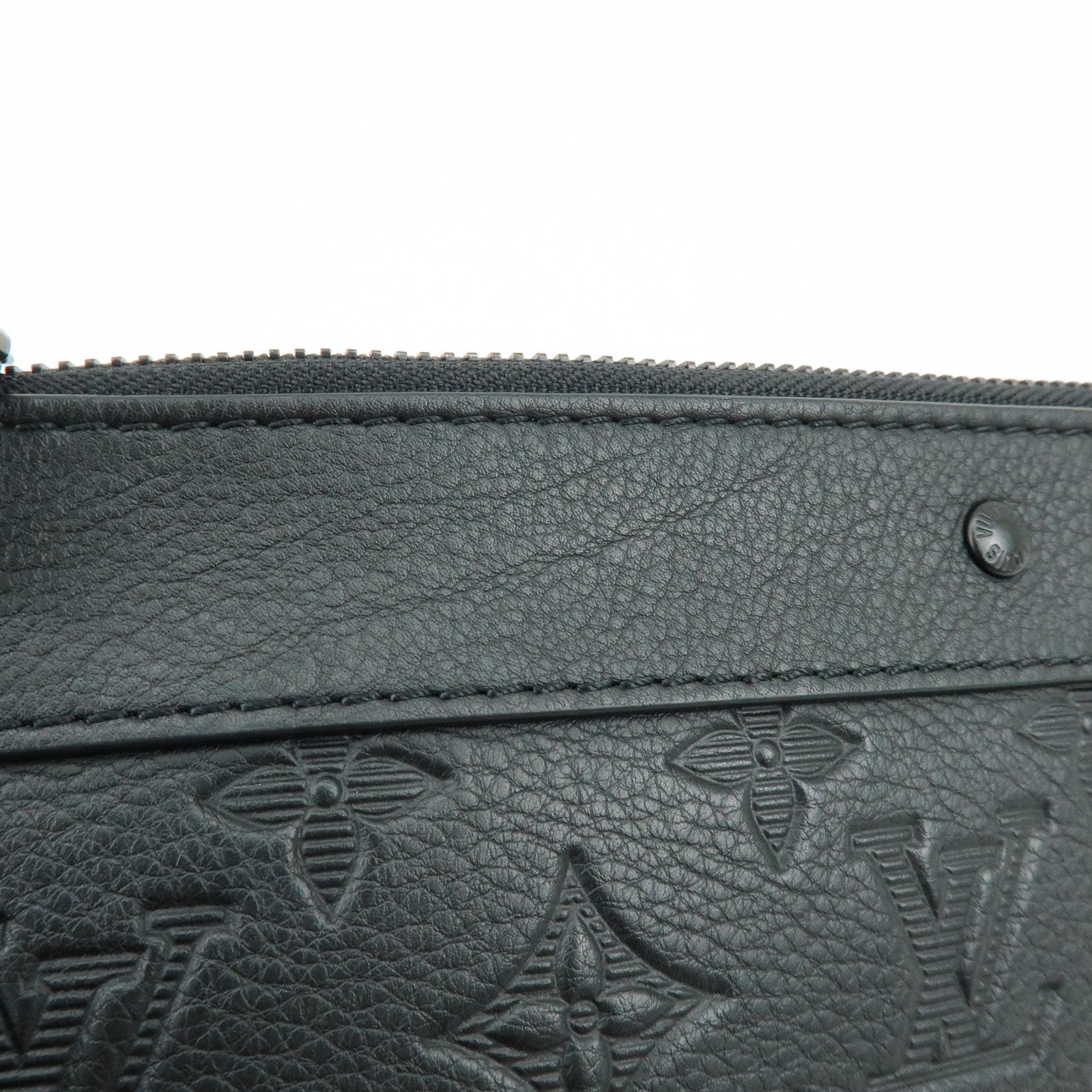 Louis Vuitton Monogram Shadow Leather Pochette To-Go Clutch Bag M81570