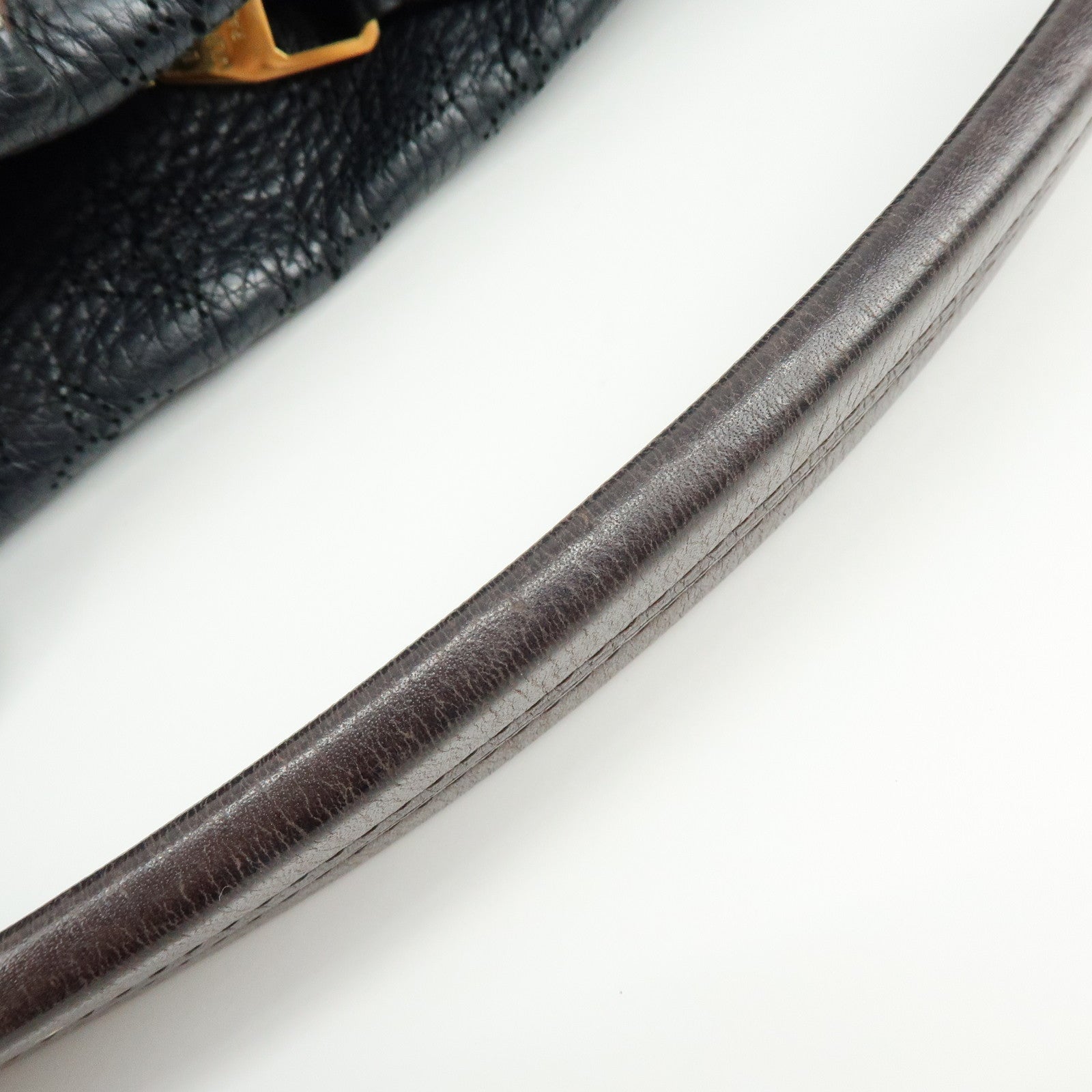Louis Vuitton Monogram Mahina Selene MM 2Way Hand Bag Noir M93987