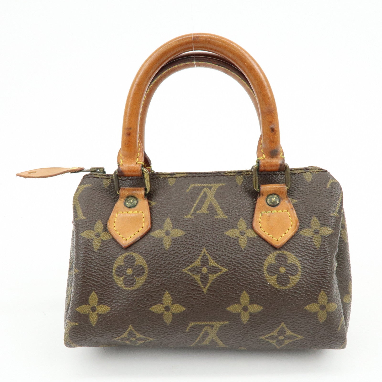 Louis Vuitton Monogram Canvas Mini Speedy Hand Bag Brown M41534