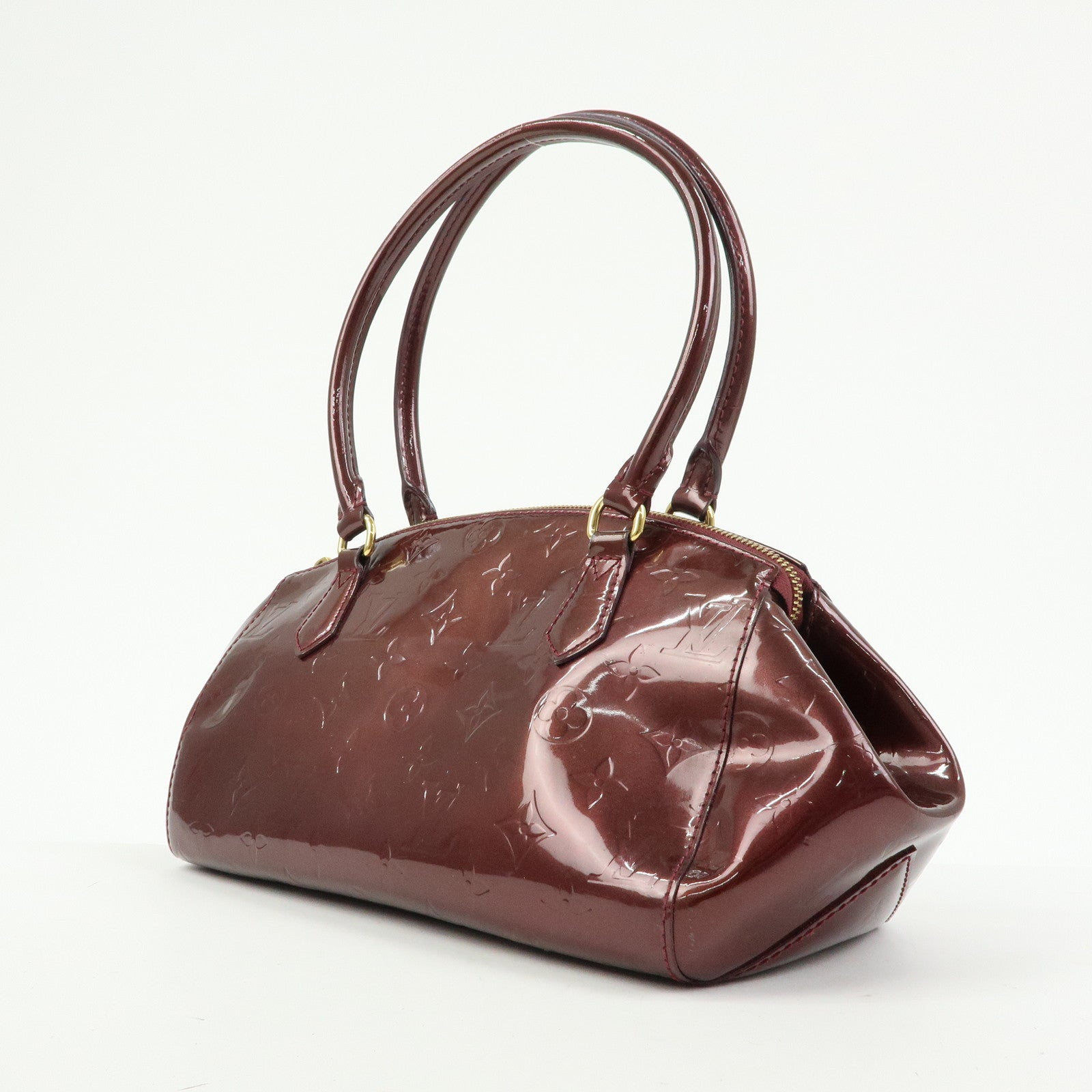 Louis Vuitton Monogram Vernis Sherwood PM Boston Hand Bag M91492