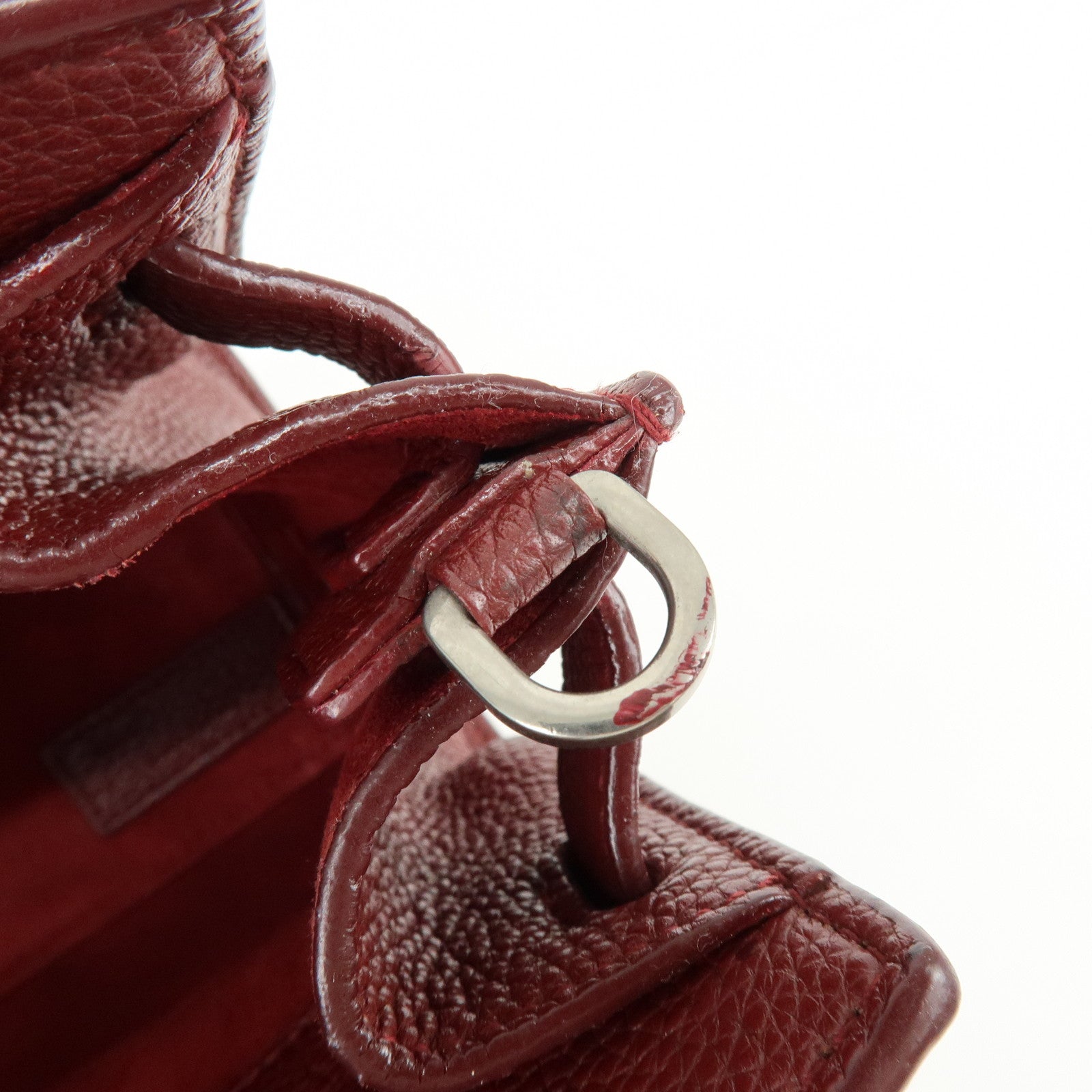 SAINT LAURENT PARIS Calf Leather Sac de Jour 2Way Hand Bag 485019