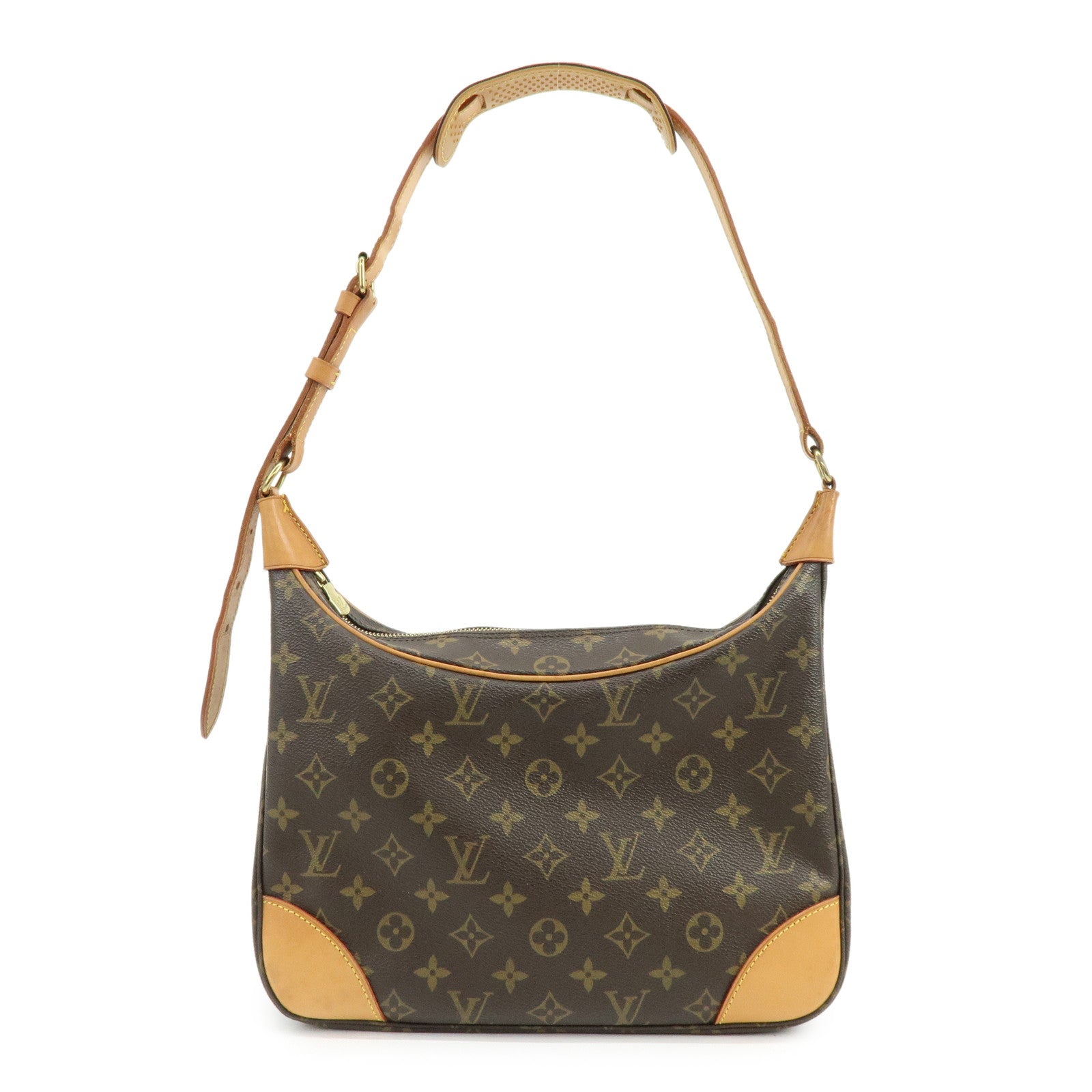 Louis Vuitton Monogram Boulogne 30 Canvas Shoulder Bag Brown M51265