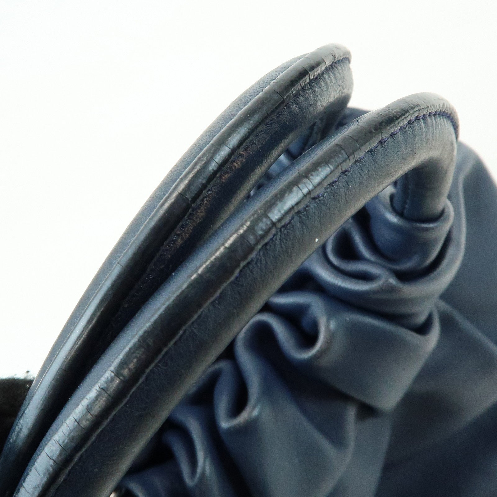 LOEWE Anagram Nappa Leather 2Way Bag Hand Bag Shoulder Bag Navy