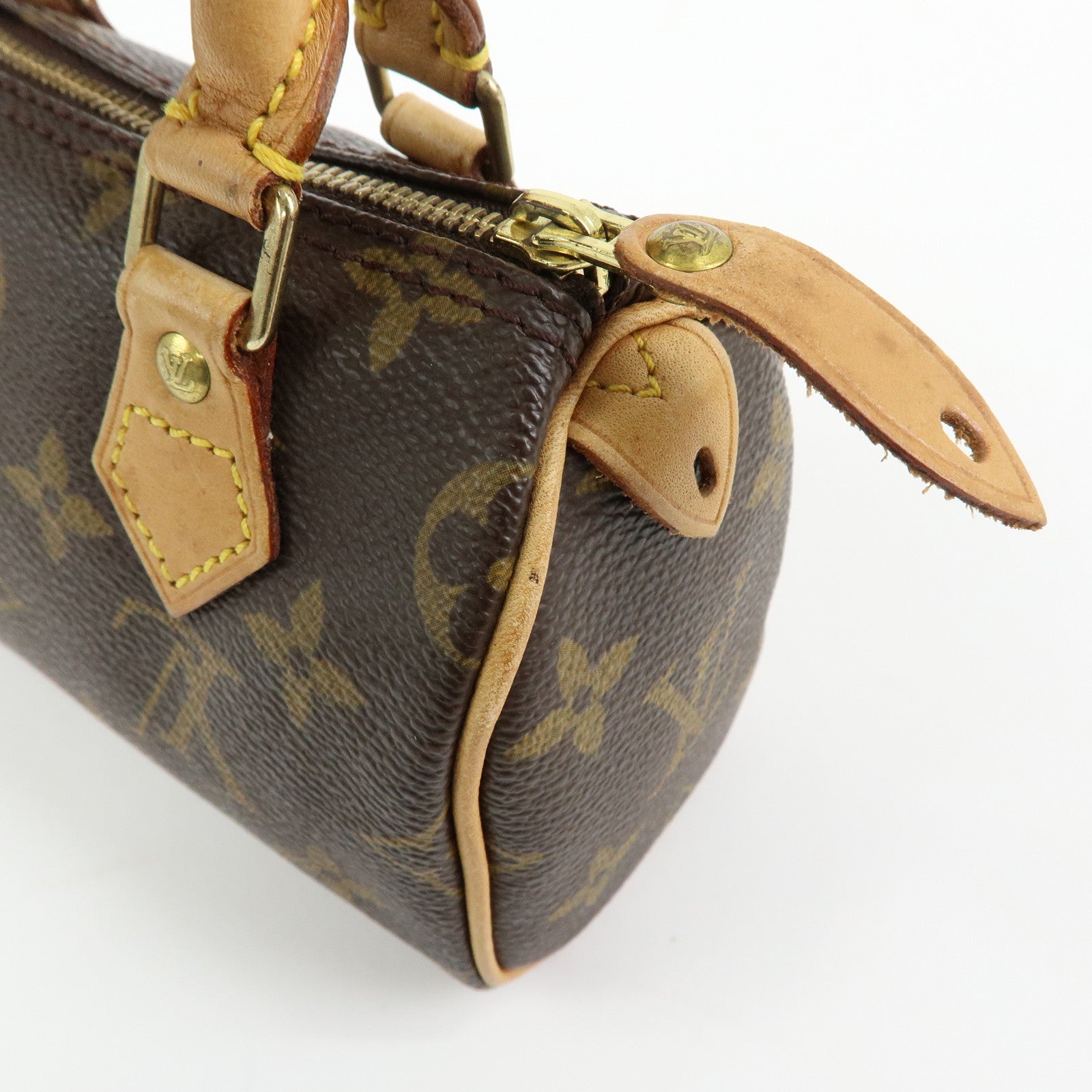 Louis Vuitton Monogram Canvas Mini Speedy Hand Bag Brown M41534