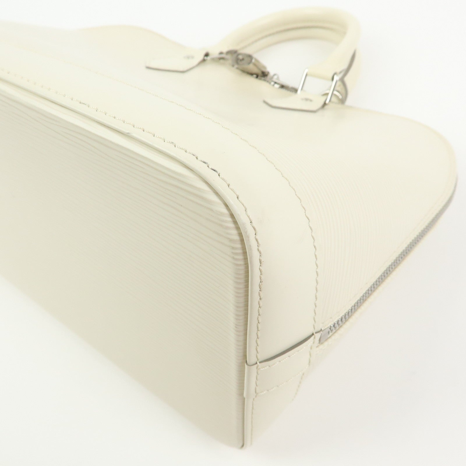 Louis Vuitton Epi Alma PM Hand Bag White Ivoire M5280J