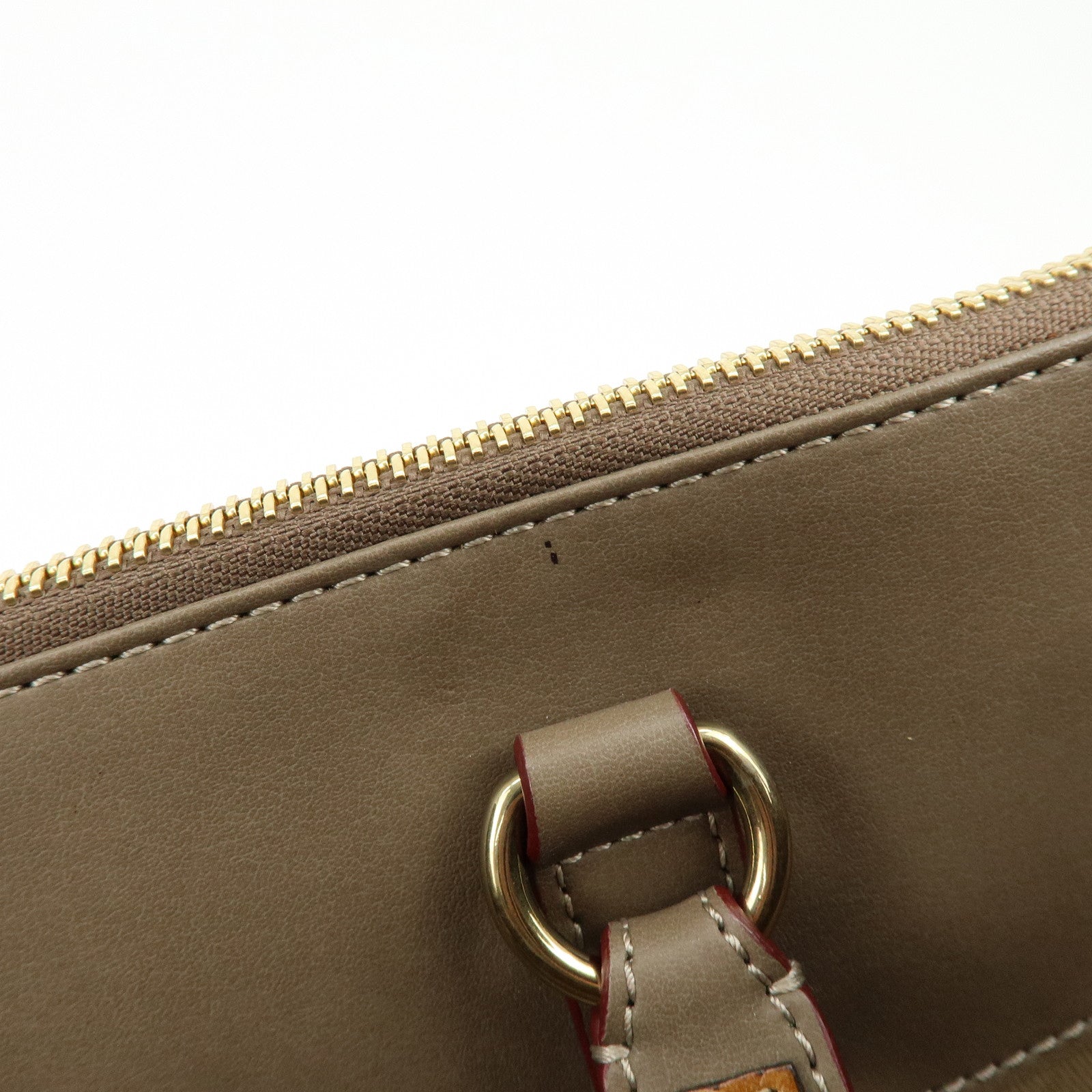 Chloe Sam Leather 2Way Bag Hand Bag Shoulder Bag Greige