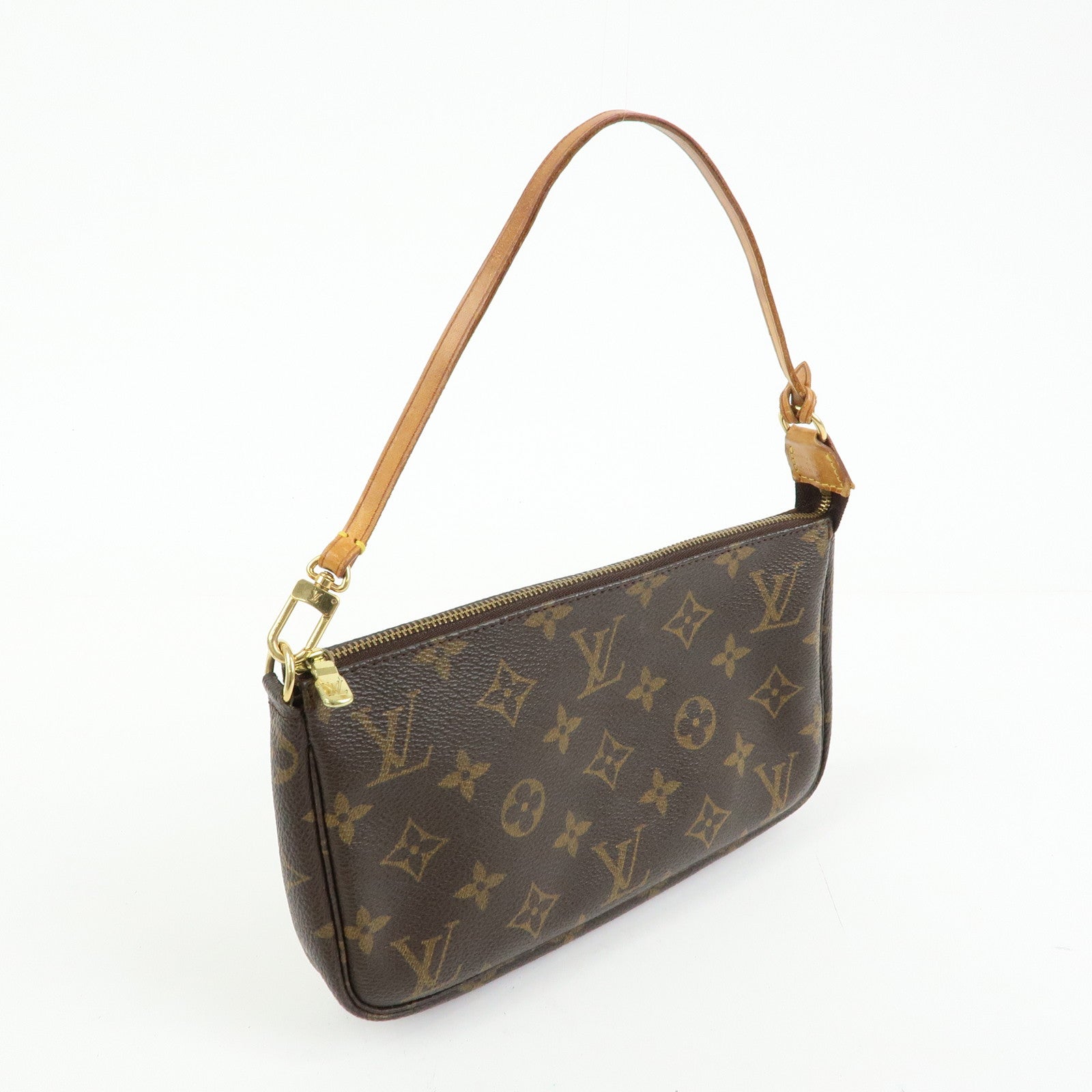 Louis Vuitton Monogram Pochette Accessoires Hand Bag Brown M51980