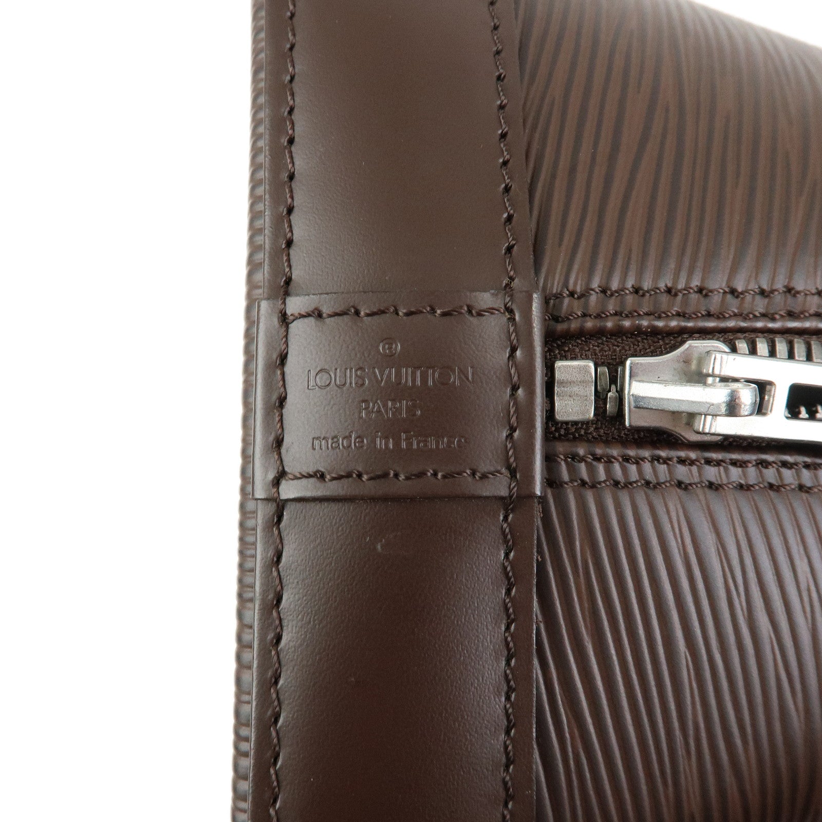 Louis Vuitton Epi Leather Alma Hand Bag Mocha Brown M5214D