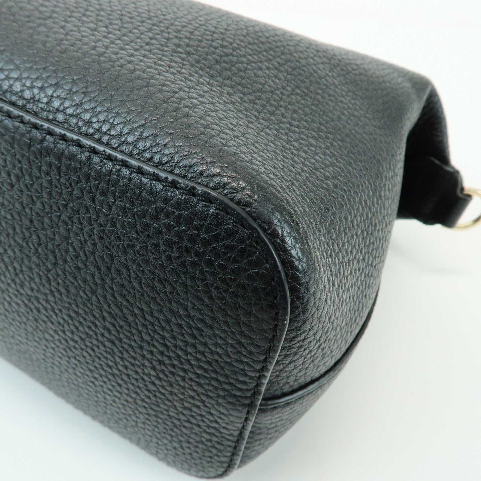 TORY BURCH Leather 2Way Bag Hand Bag Shoulder Bag Black