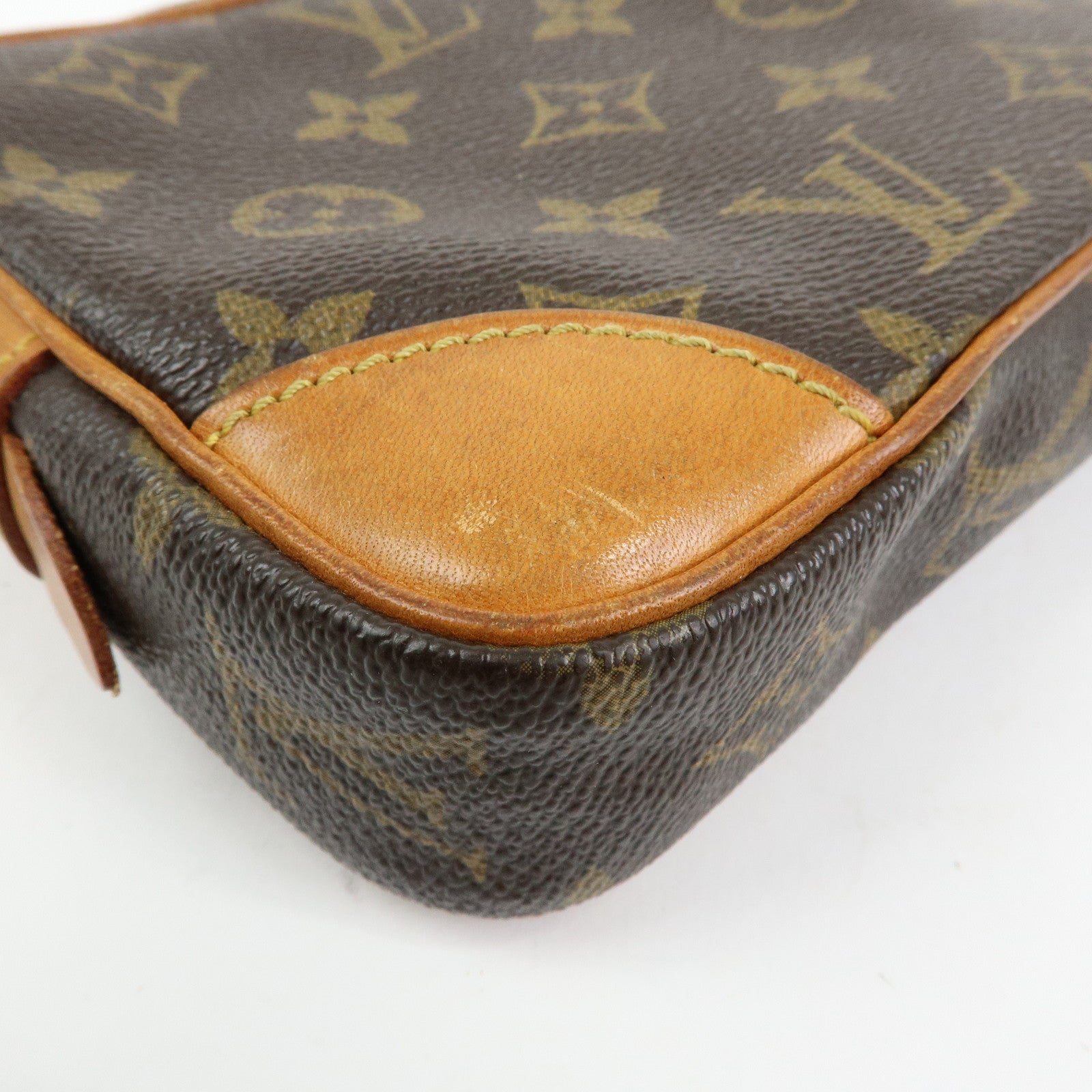 Louis Vuitton Monogram Marly Dragonne PM Clutch Bag Brown M51827