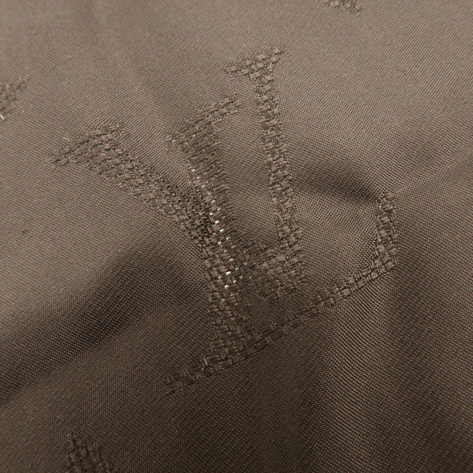 Louis Vuitton Monogram Silk 100% Scarf Dark Brown 68×68