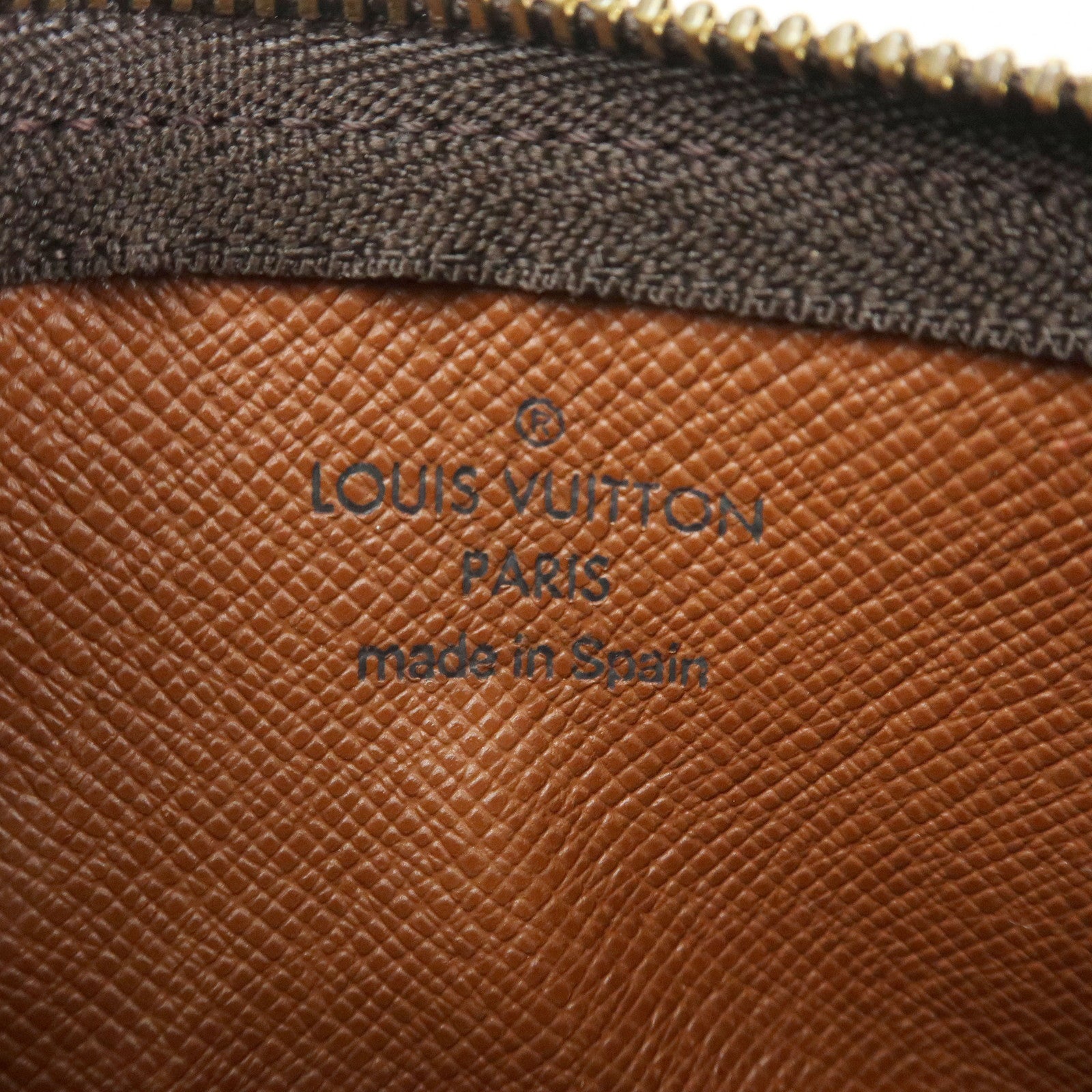 Louis Vuitton Monogram Pochette Cles Coin Case Key Case Brown M62650