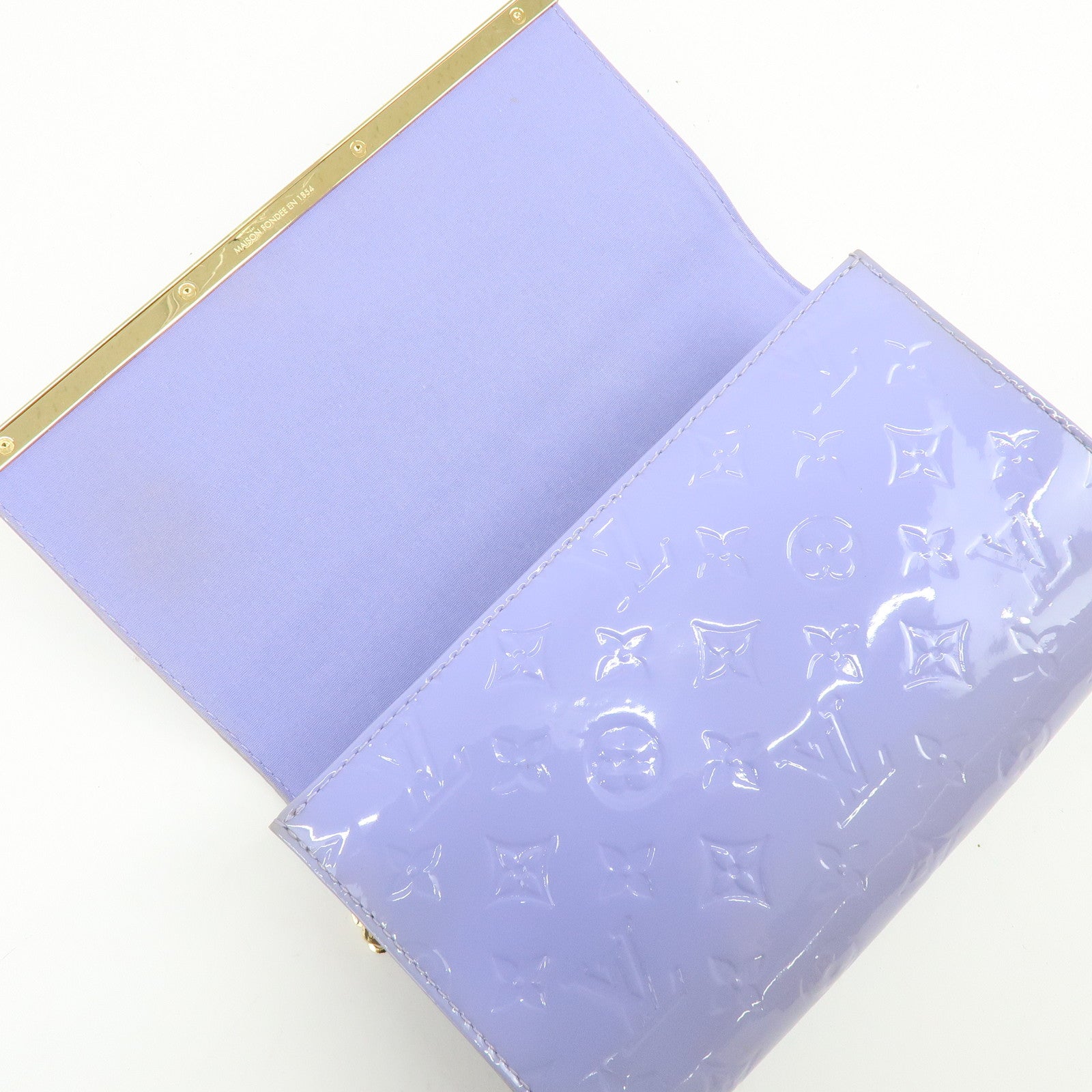 Louis Vuitton Monogram Vernis Ana Chain Shoulder Bag Clutch Bag M90115
