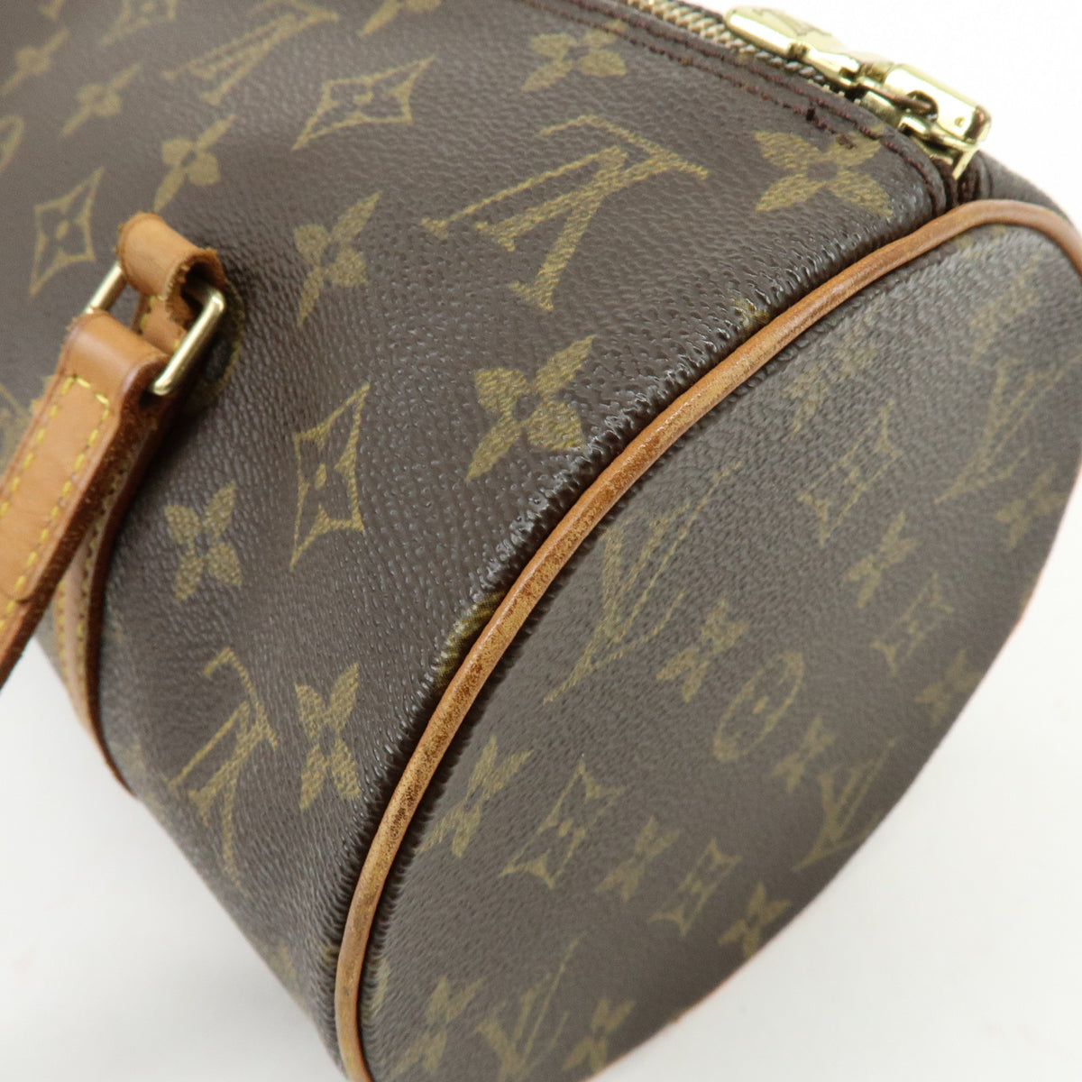 Louis Vuitton Monogram Papillon 30 Hand Bag Brown M51385